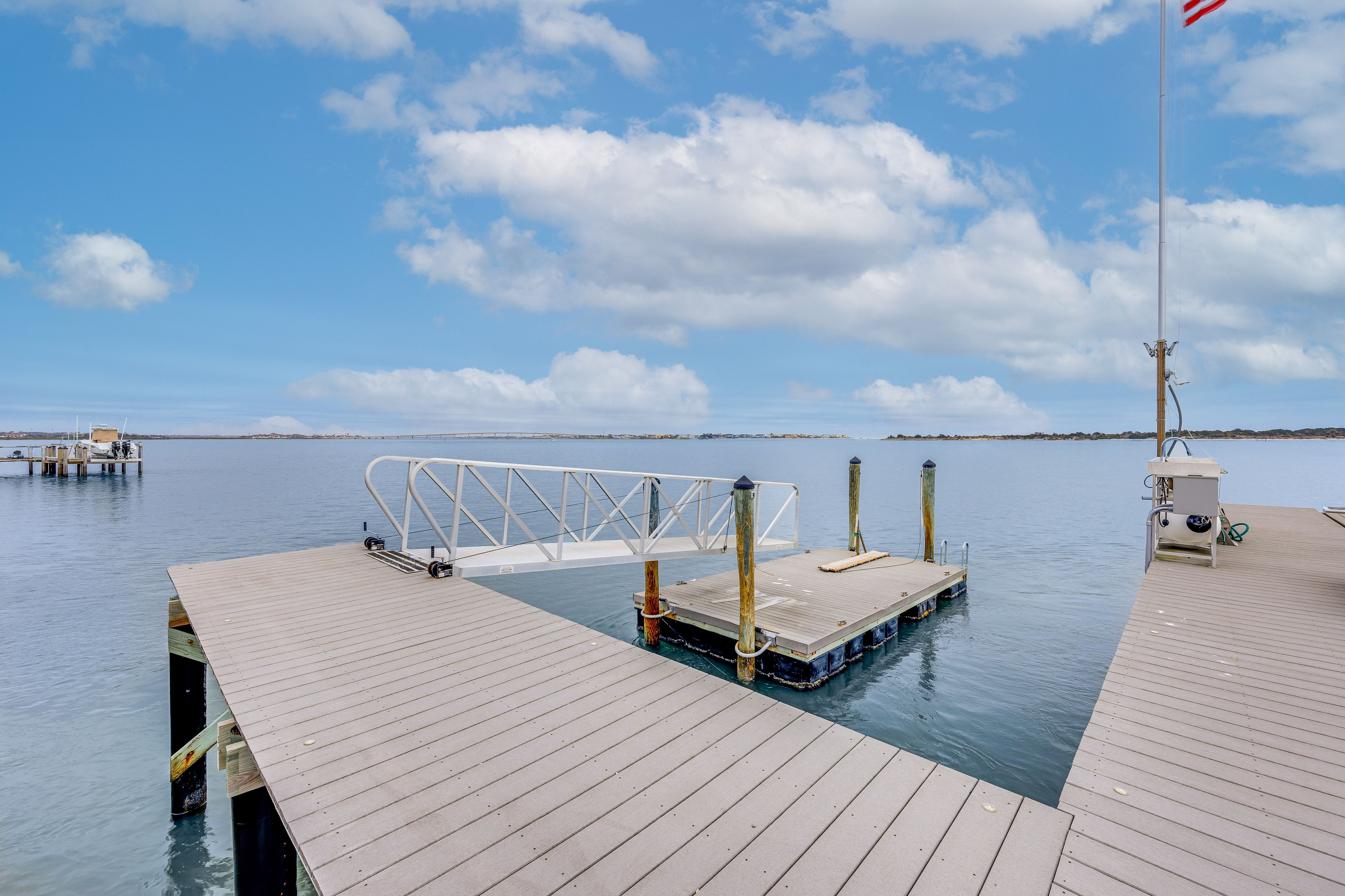Apartment Exterior | Boat Dock & Slip | Salt Run Views & Access