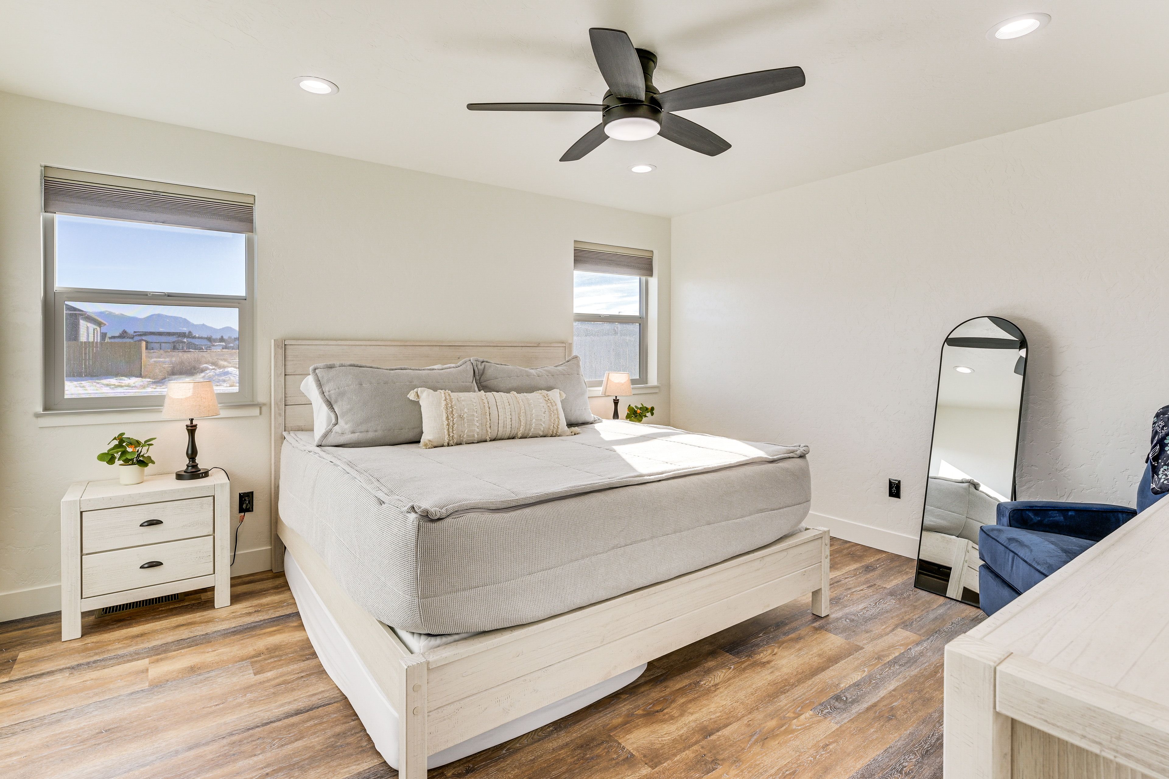 Bedroom 1 | California King Bed | Twin Floor Mattress