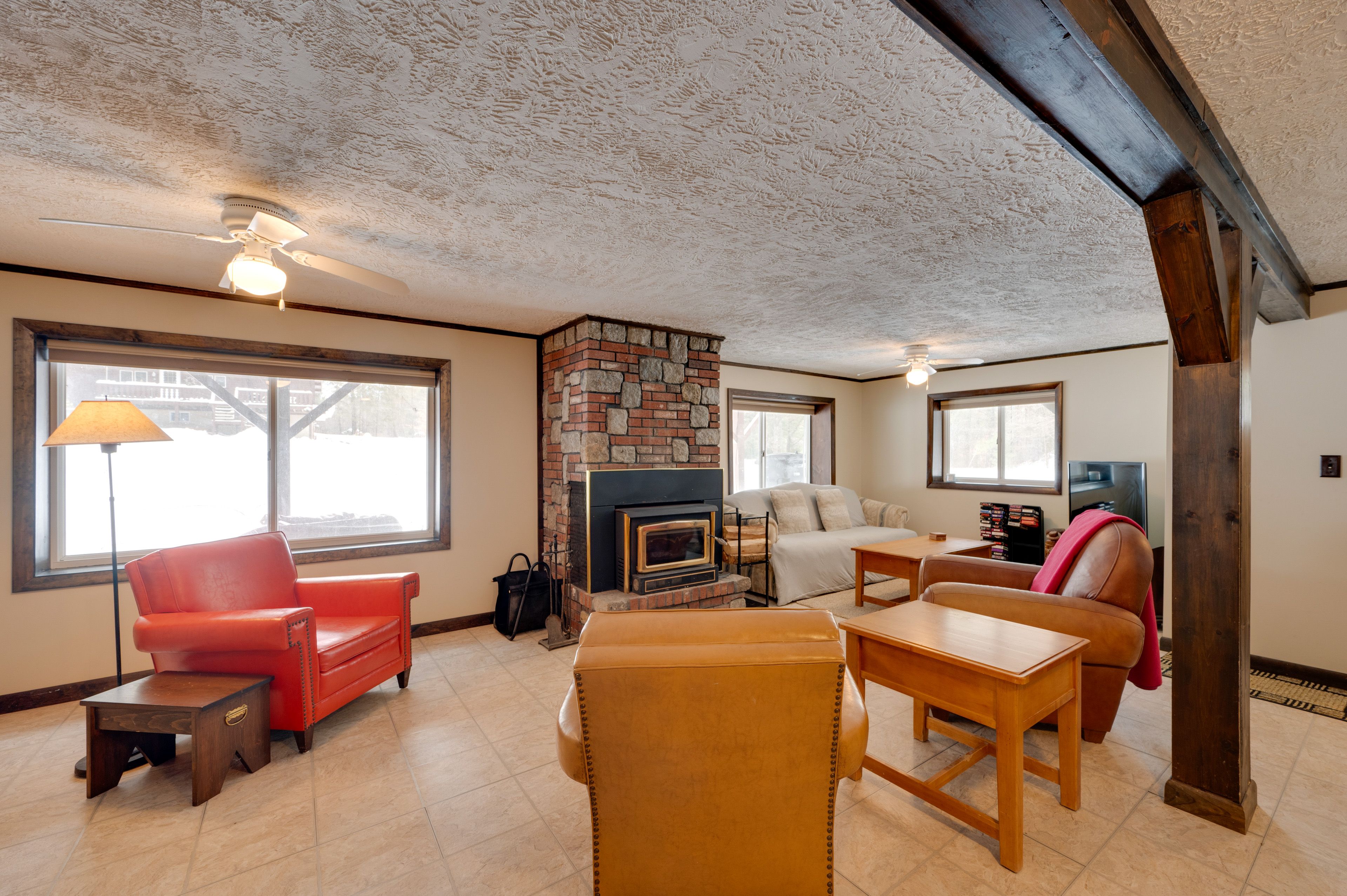 Family Room | 1st Floor | 2-Story Home | Smart TV