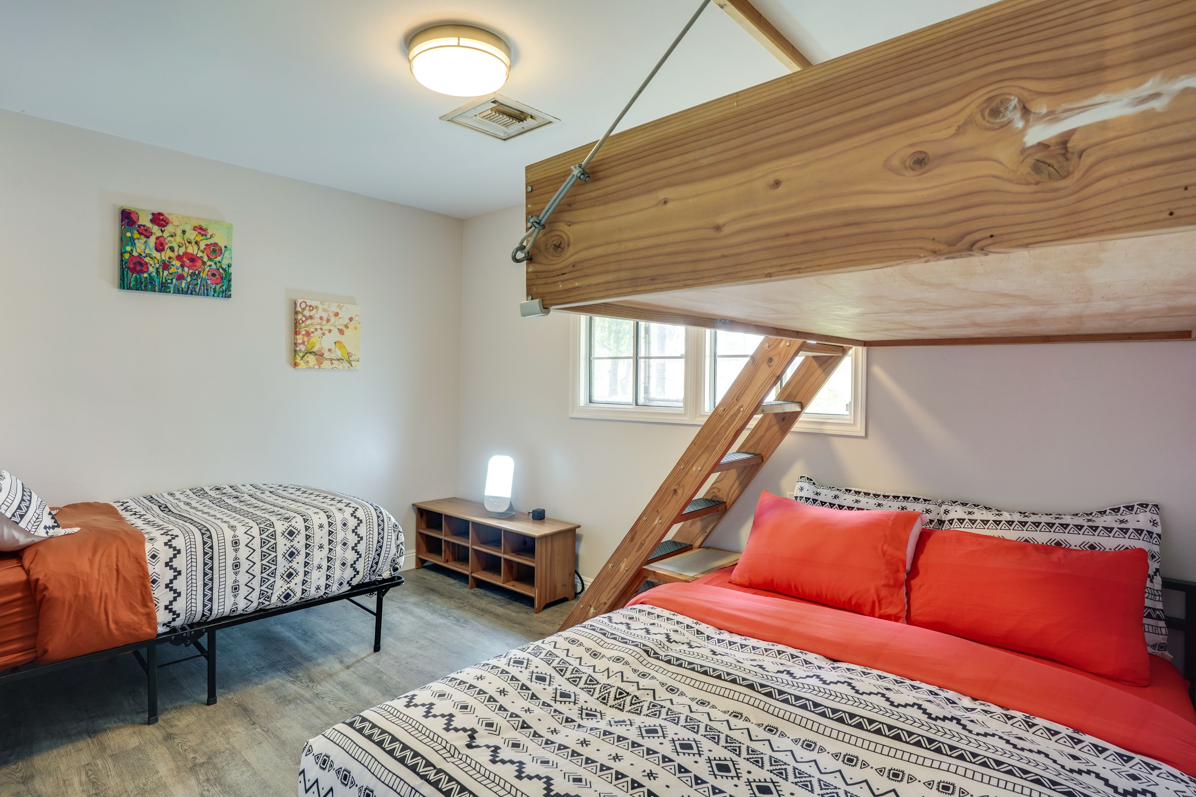 Bedroom 2 | Queen Bed | Twin Bed | Lofted Twin Bed