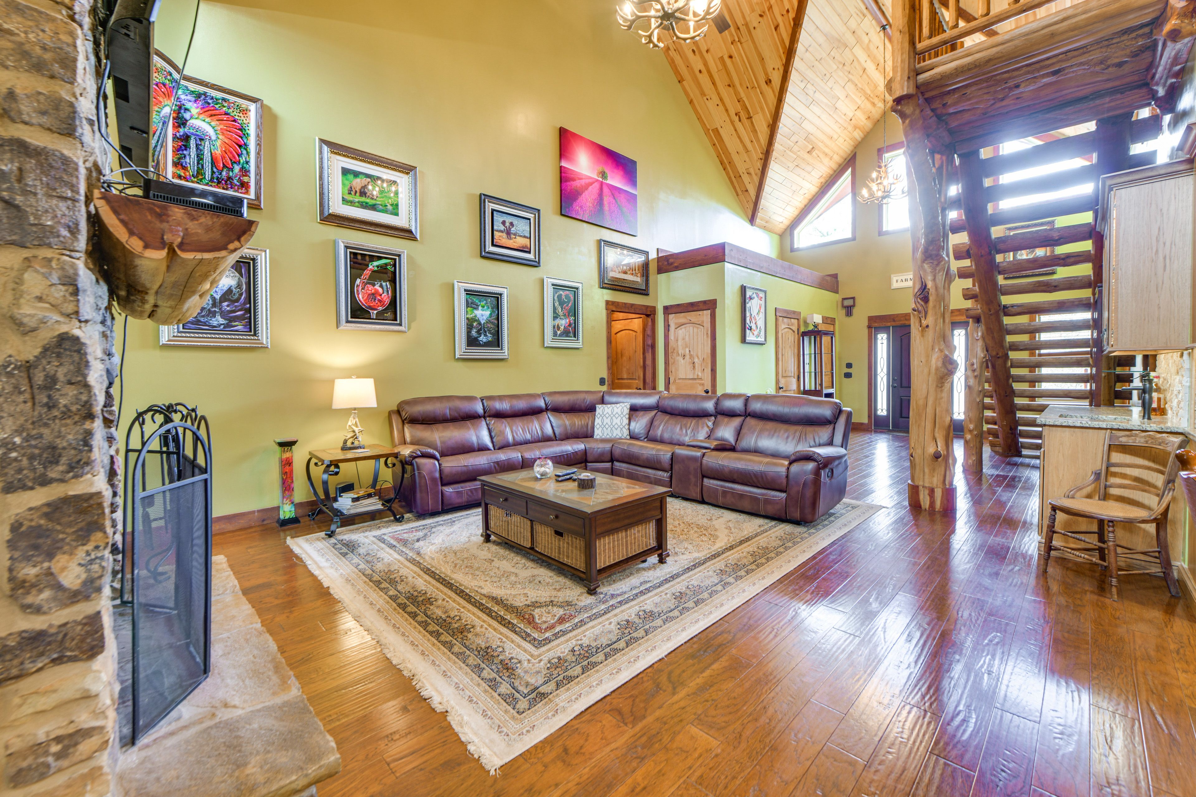 Living Area | Smart TV w/ Cable | Fireplace | 1st Floor
