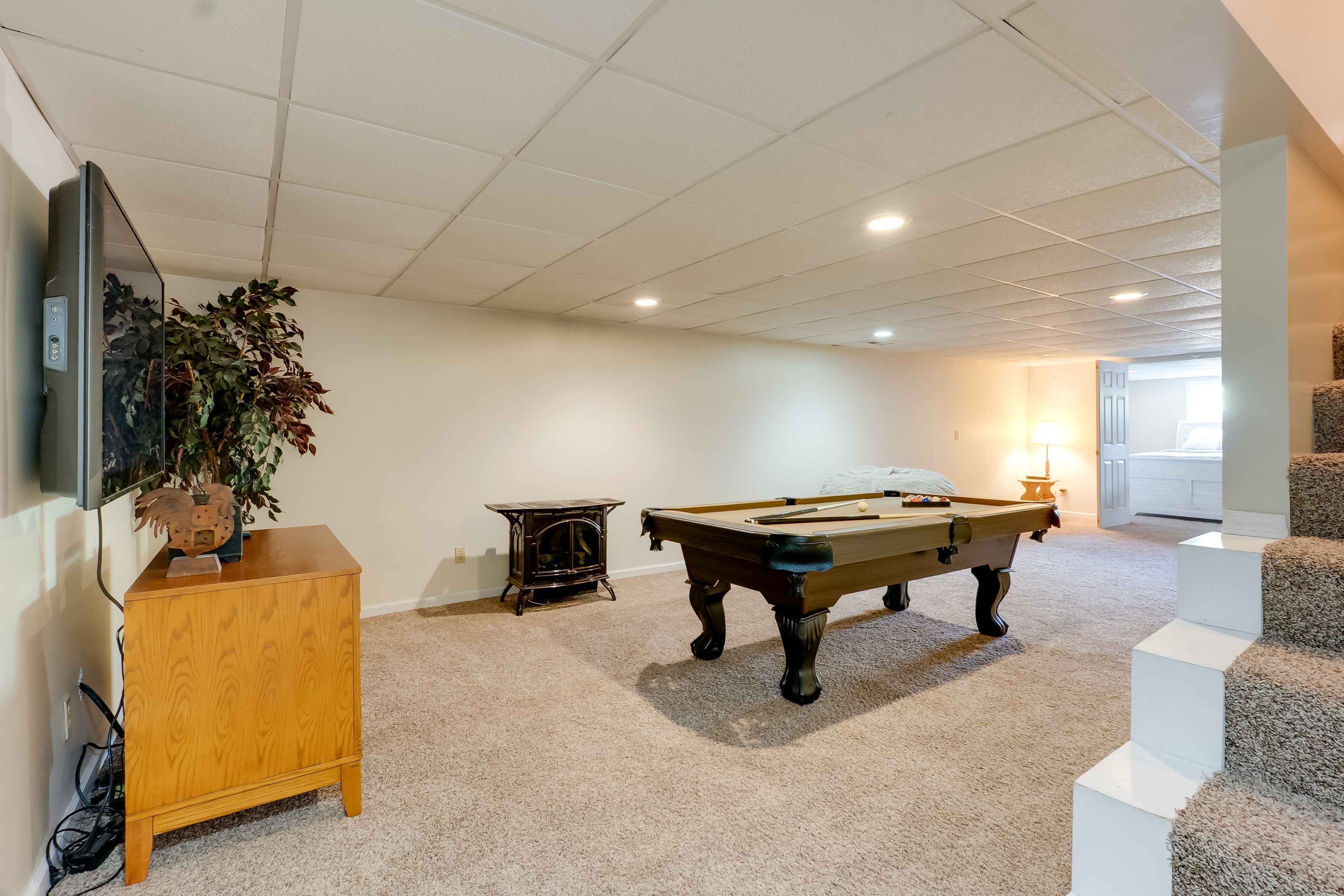 Game Room | Lower Level | Pool Table | Dart Board