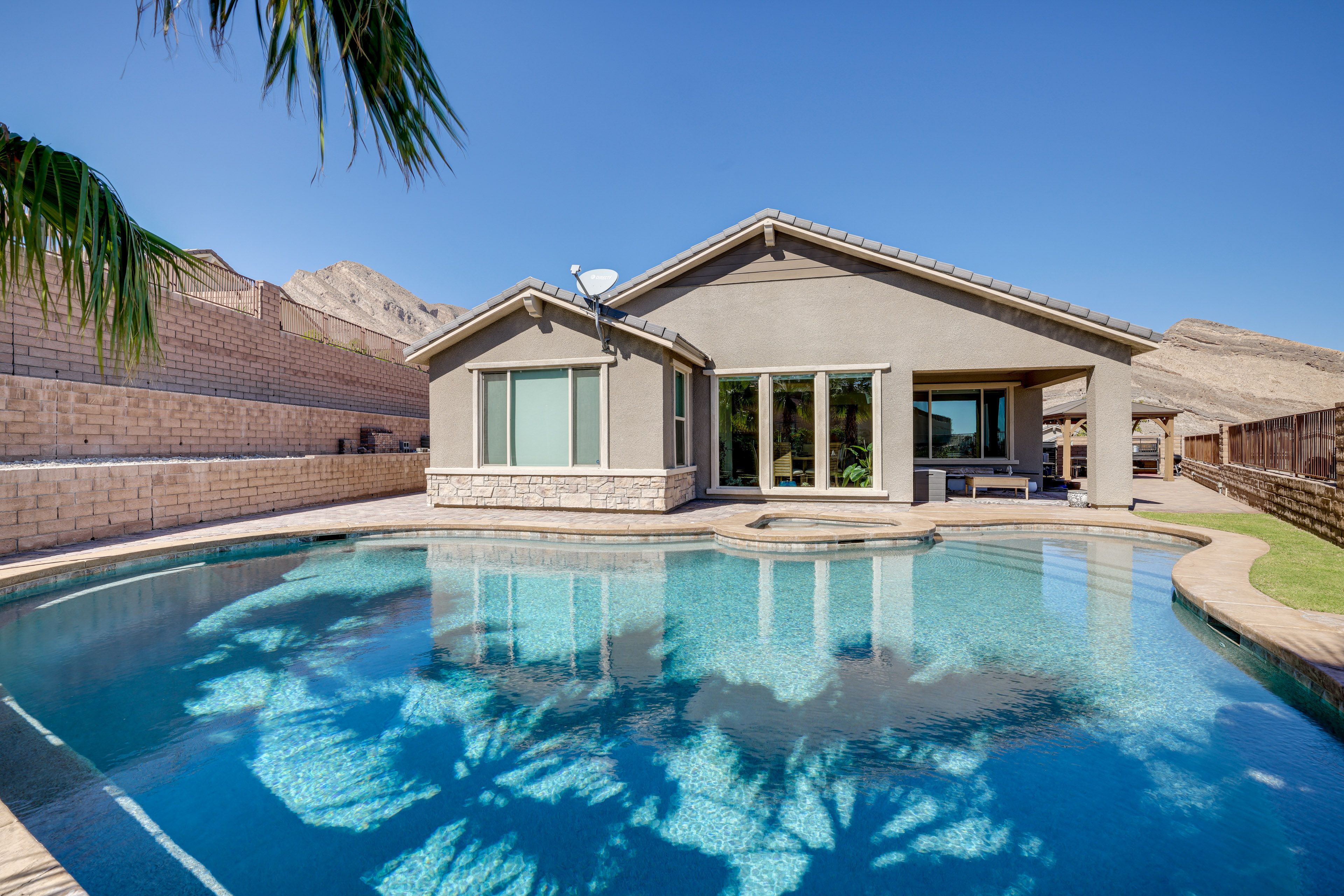 Summerlin, Las Vegas Pool House | 3BR | 2.5BA | 1,841 Sq Ft | 5 Steps to Enter