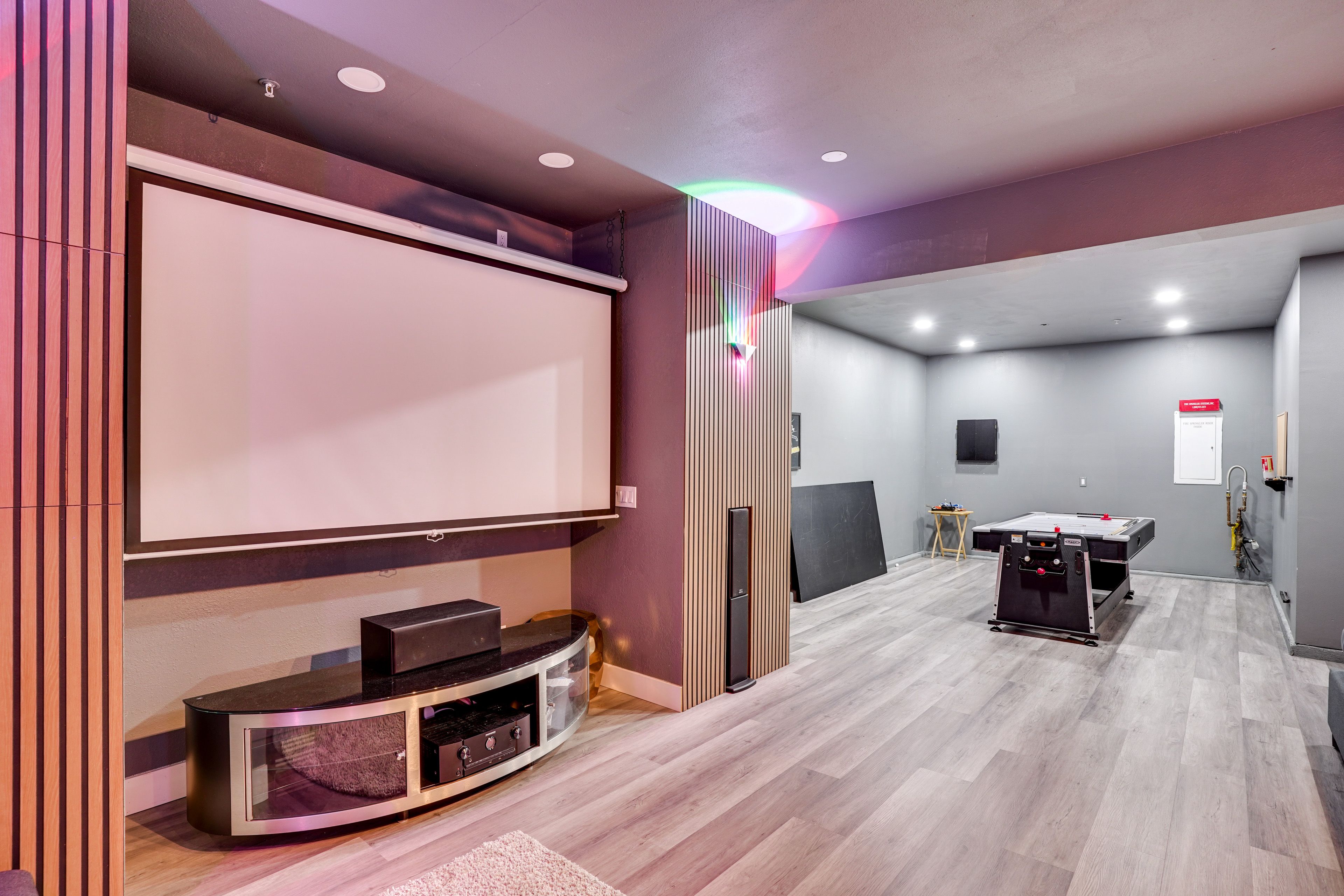 Theater Room | Air Hockey/Pool/Ping-Pong Table