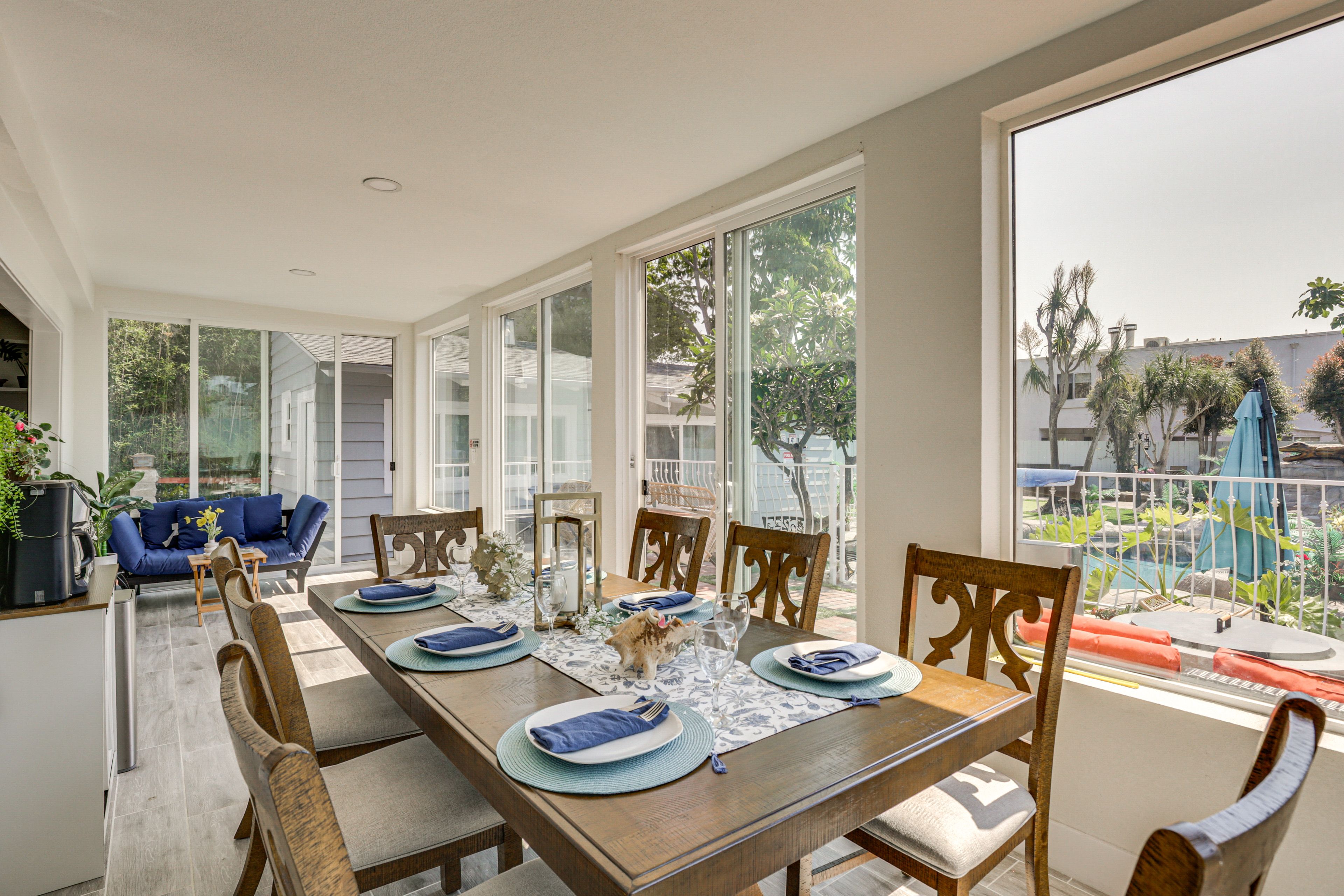 Sunroom | Dining Area | Dishware & Flatware | 1st Floor