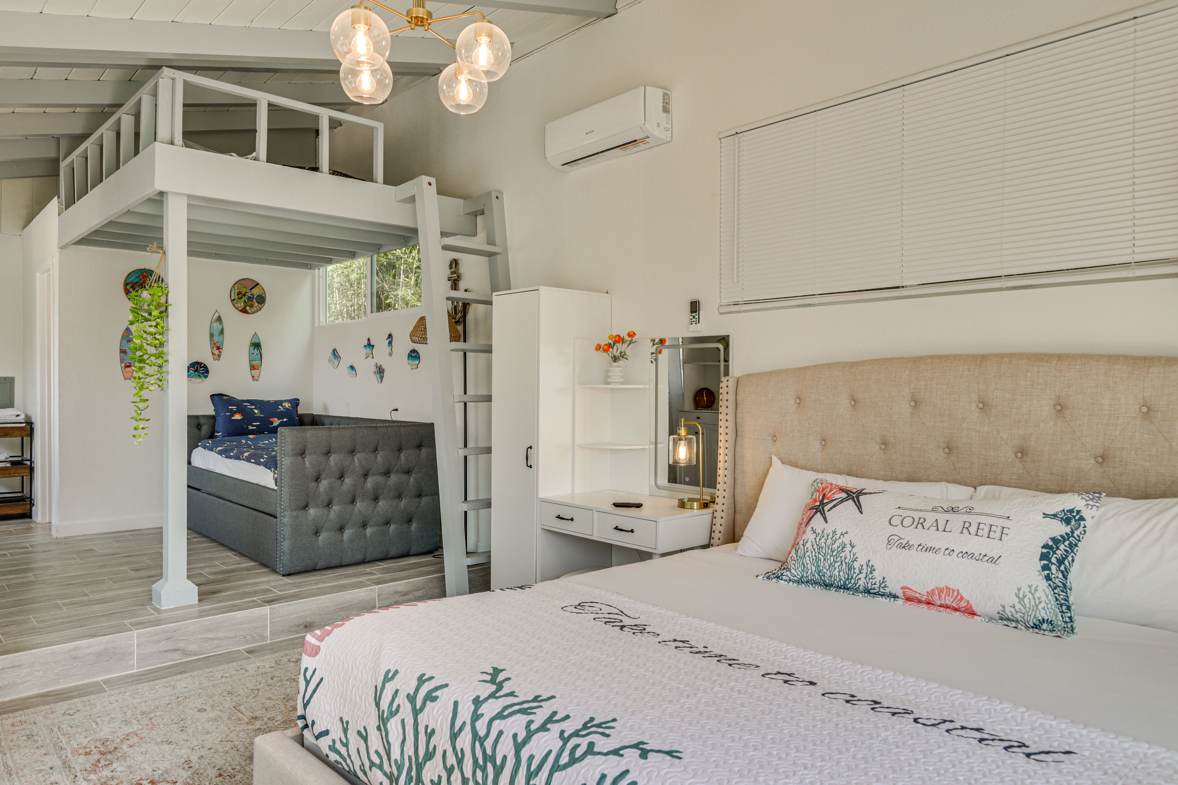 Bedroom 5 (Pool House) | King Bed | Twin Daybed w/ Twin Trundle