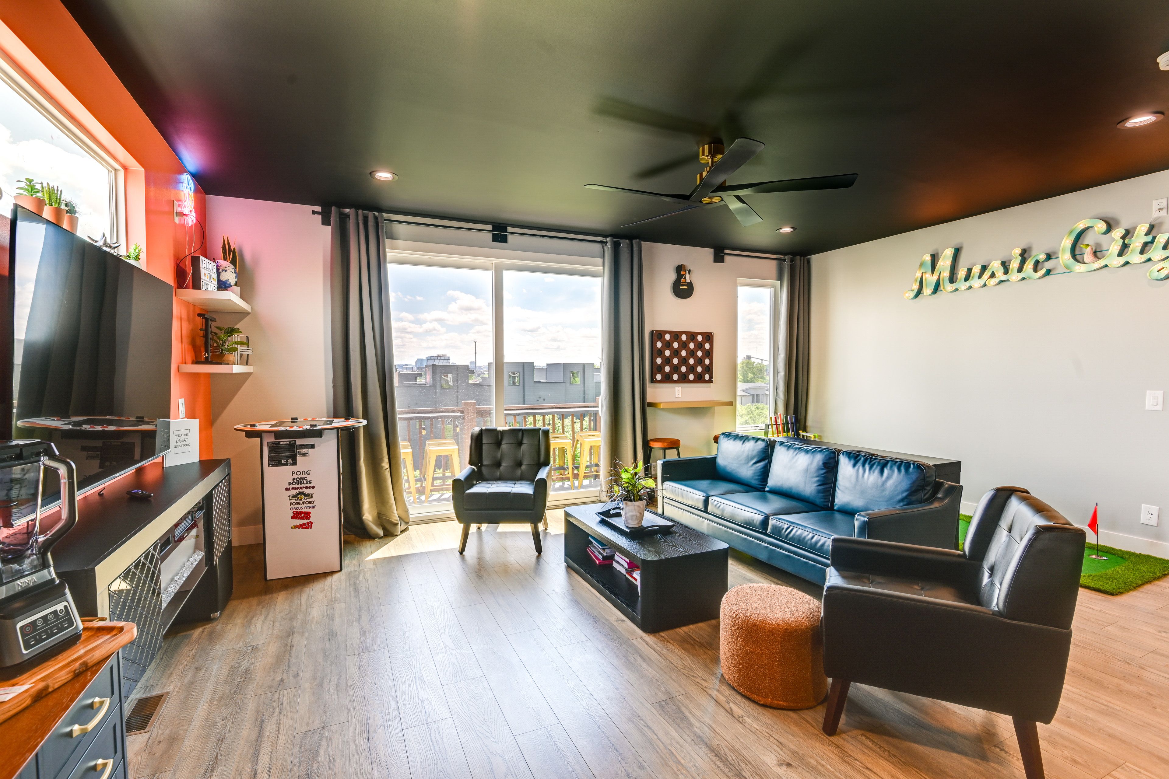 Living Room | 2nd Floor | Putting Green | Arcade Games