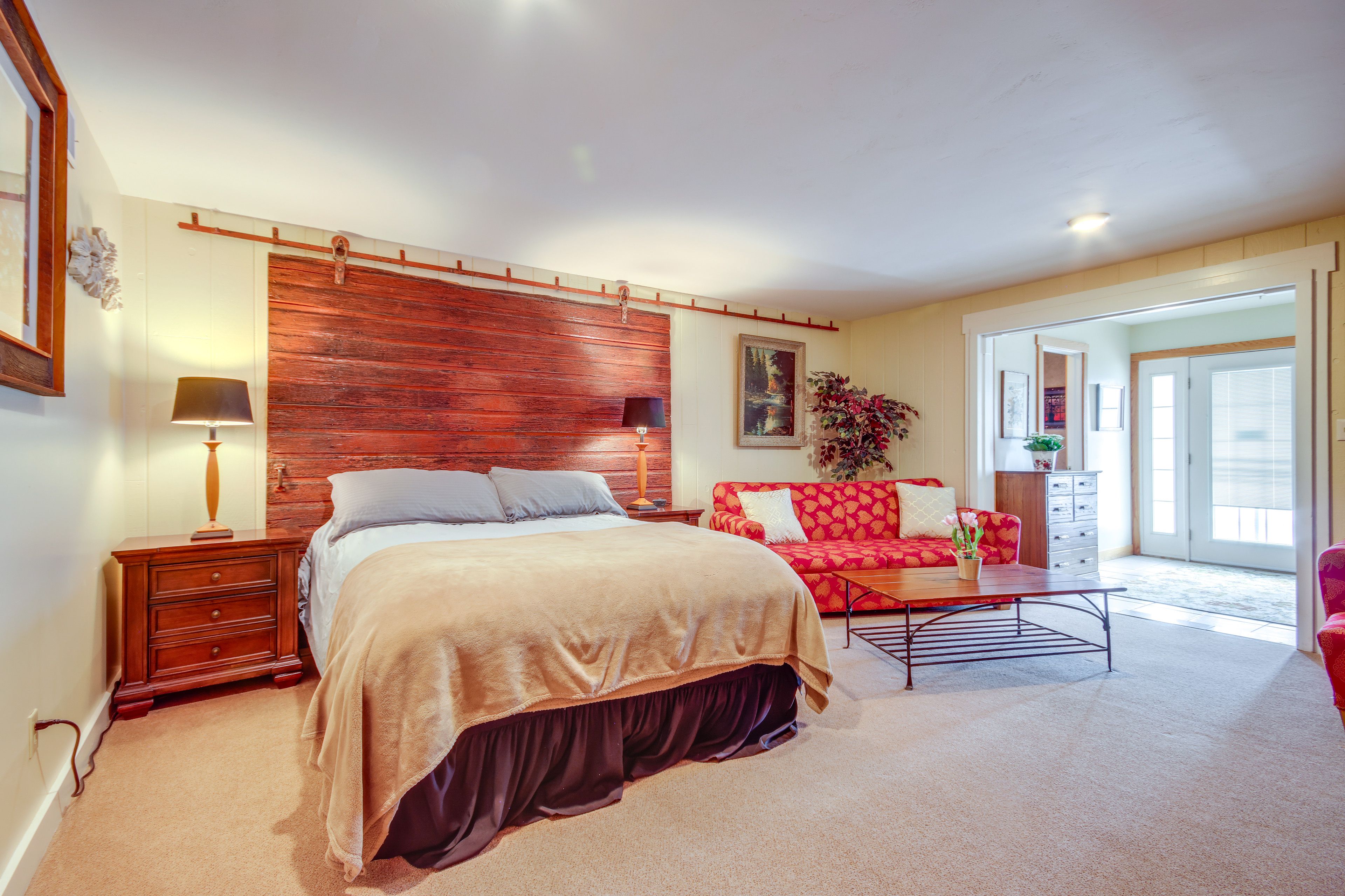 Bedroom 1 | Queen Bed | Full Sleeper Sofa | Smart TV | Linens Provided