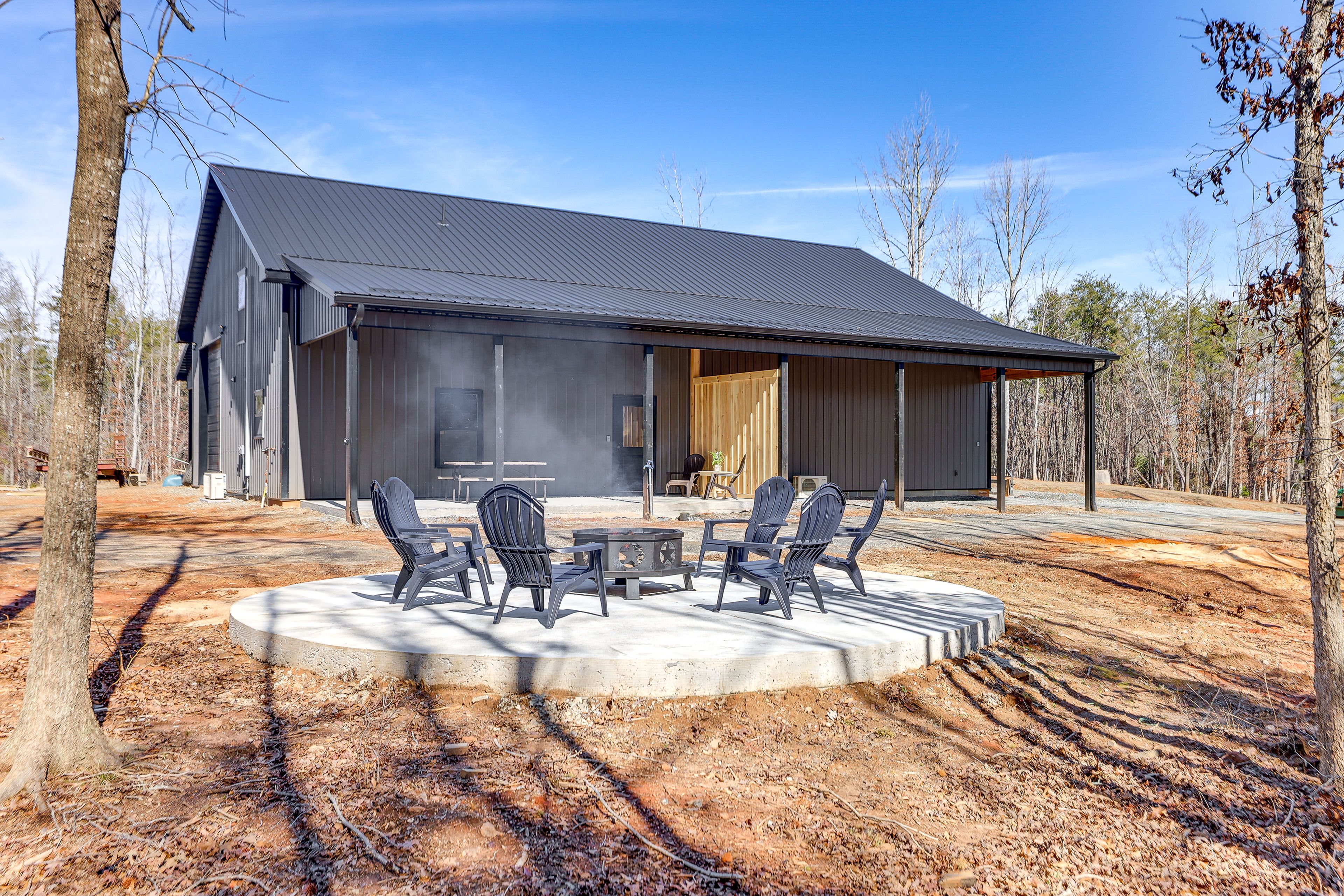 Wood-Burning Fire Pit | Wooded Surroundings