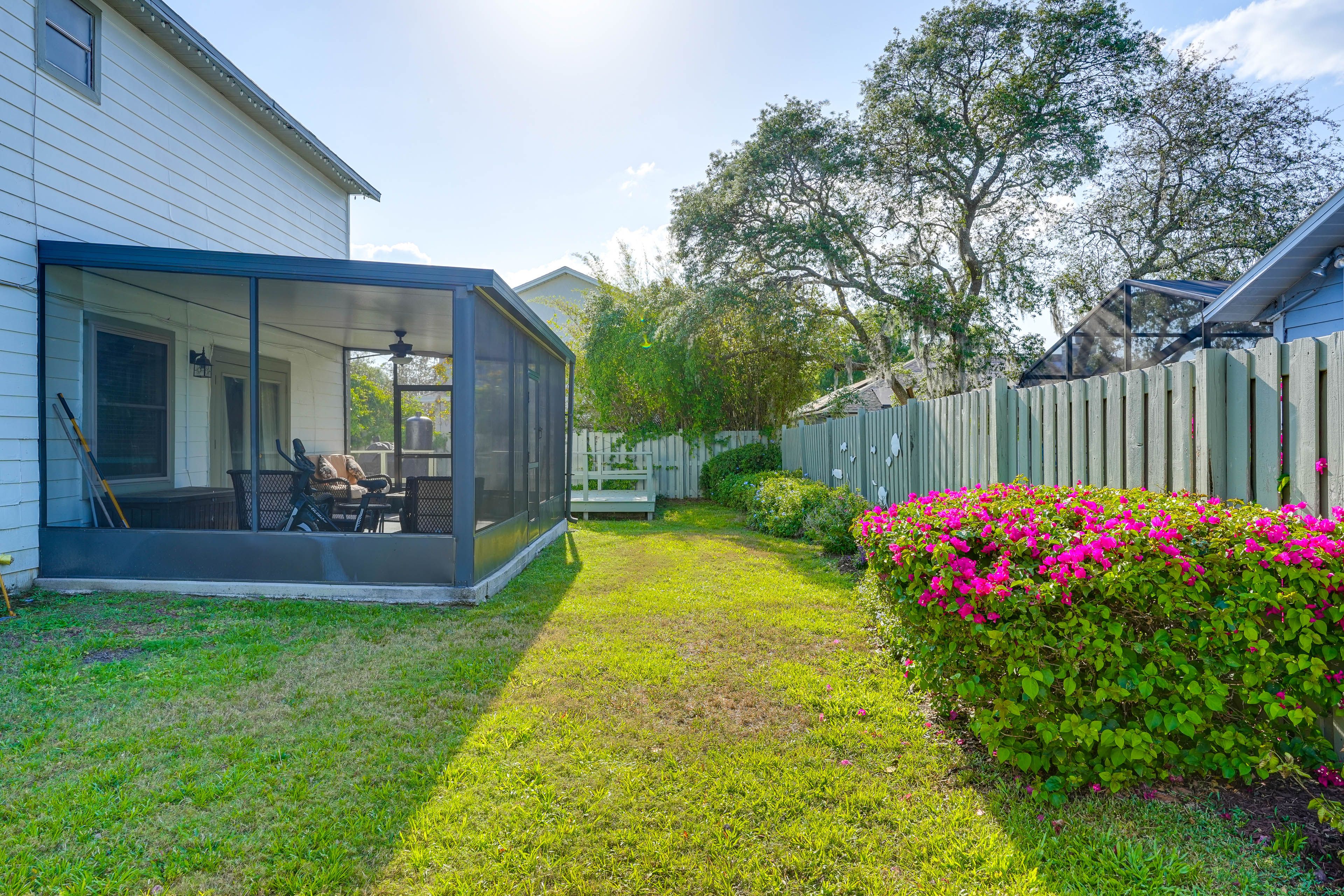 Private Backyard Area