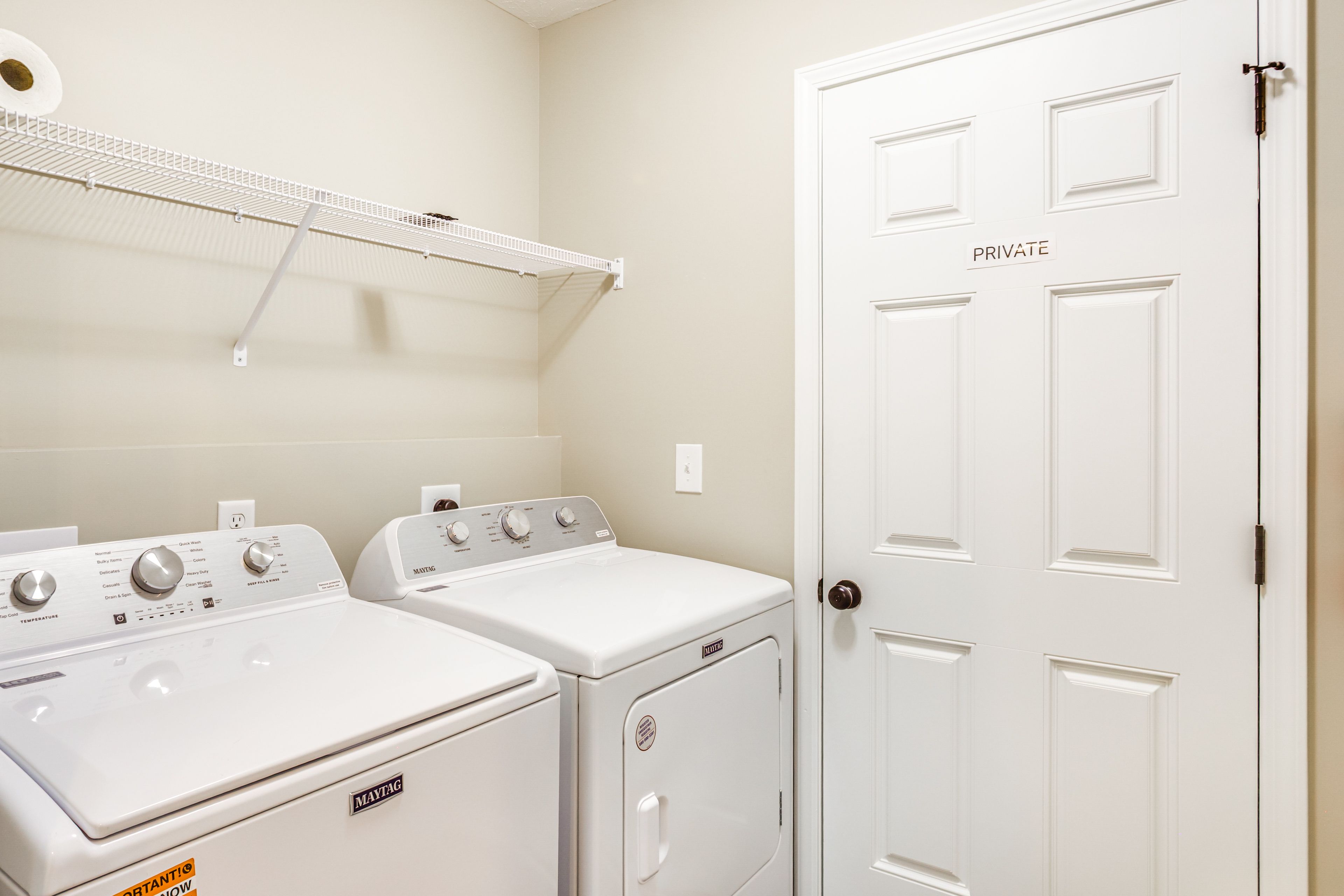 Laundry Area | 1st Floor | Washer/Dryer
