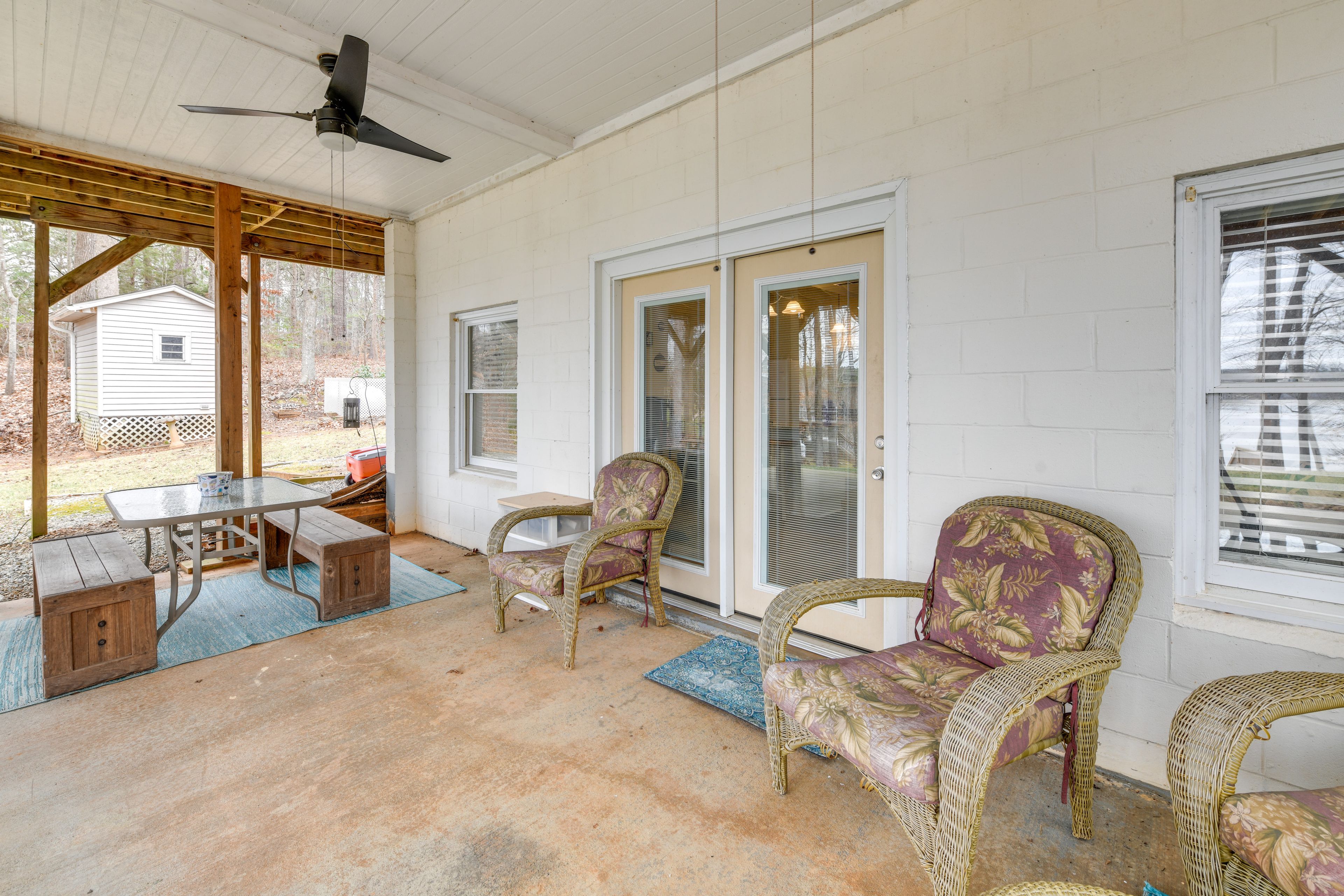 Covered Patio | Gas Grill | Outdoor Dining Area | Lake Views
