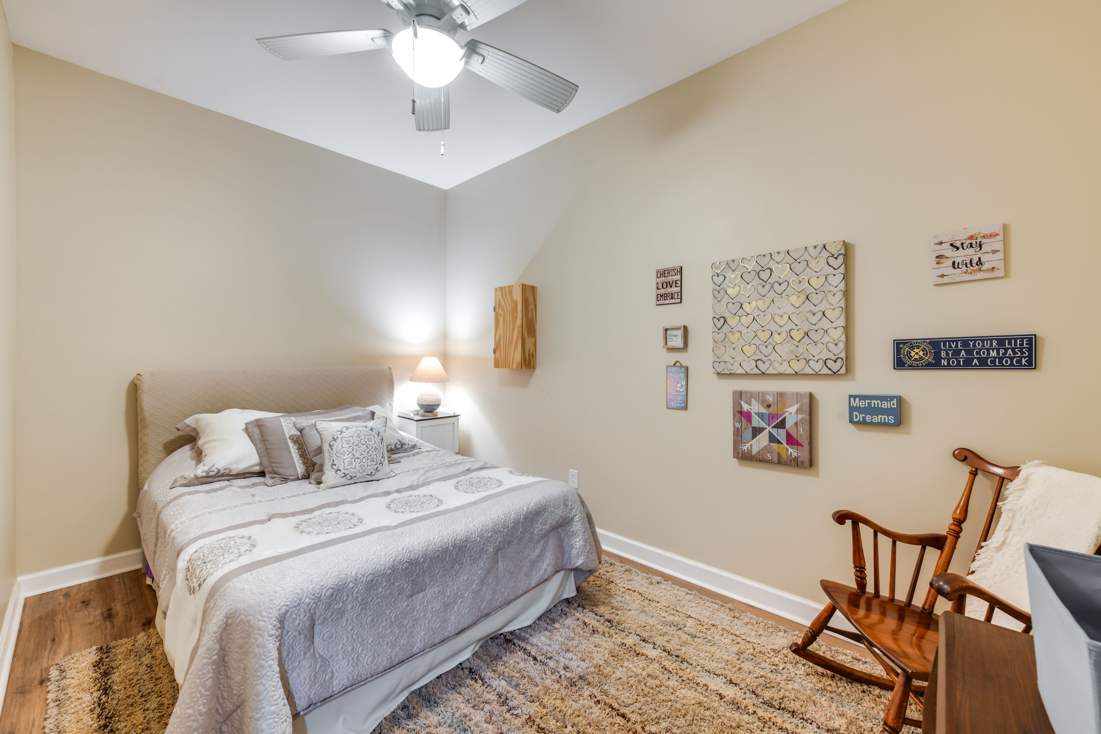 Sleeping Area 1 | Studio | Queen Bed | Linens Provided