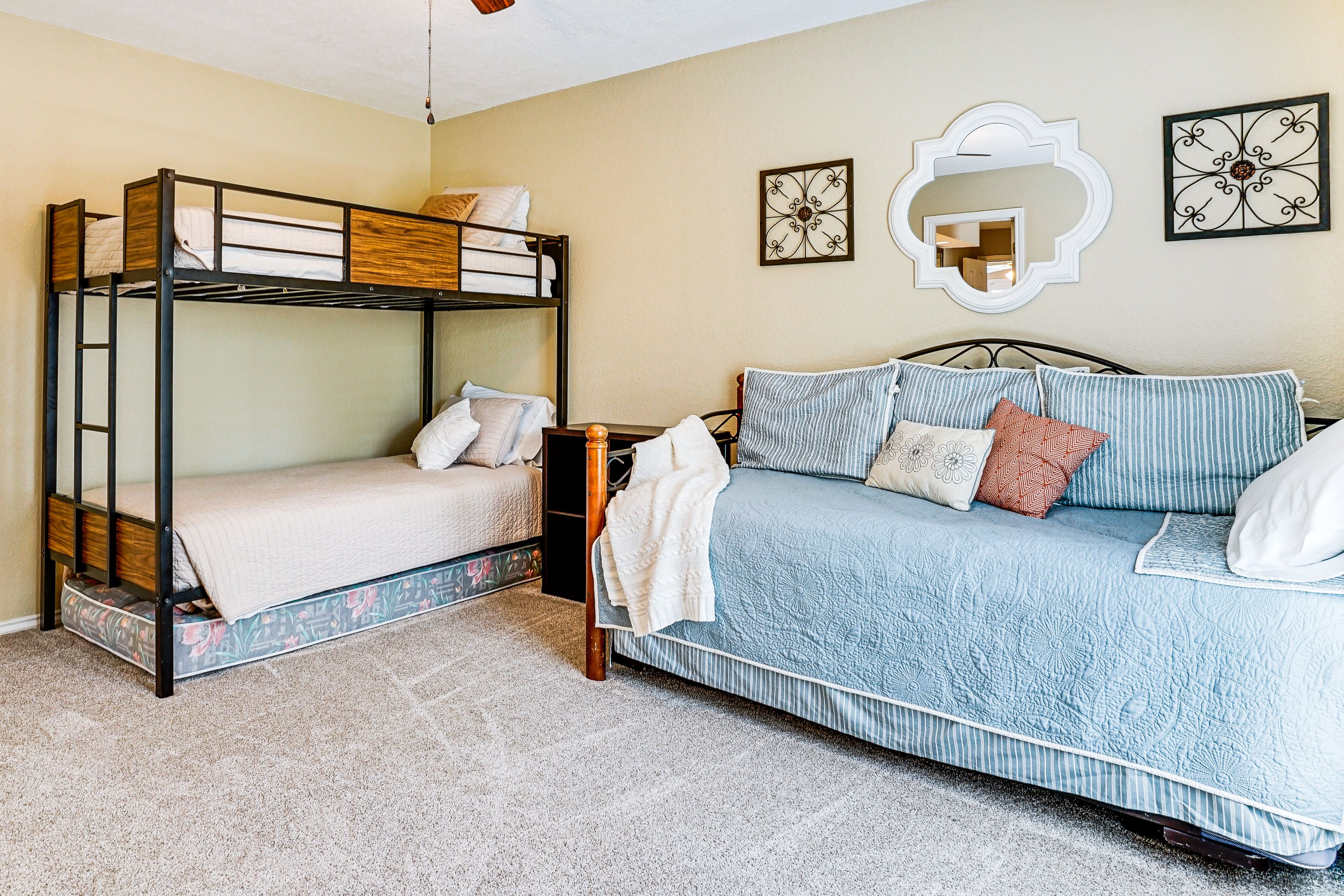 Bedroom 3 | Twin Bunk Bed | Twin Daybed w/ Twin Trundle | 2nd Floor