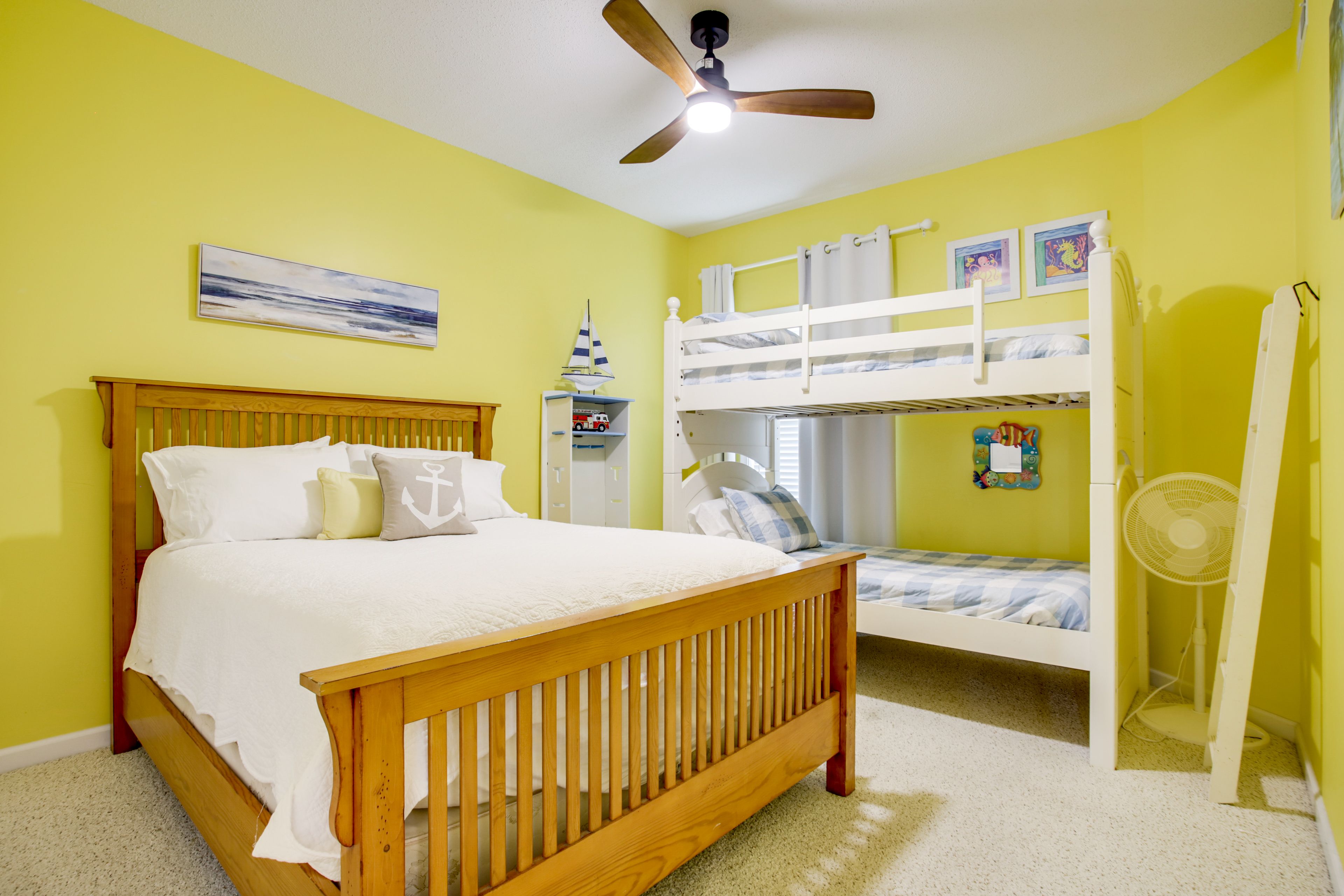 Bedroom 3 | Queen Bed | Twin Bunk Bed