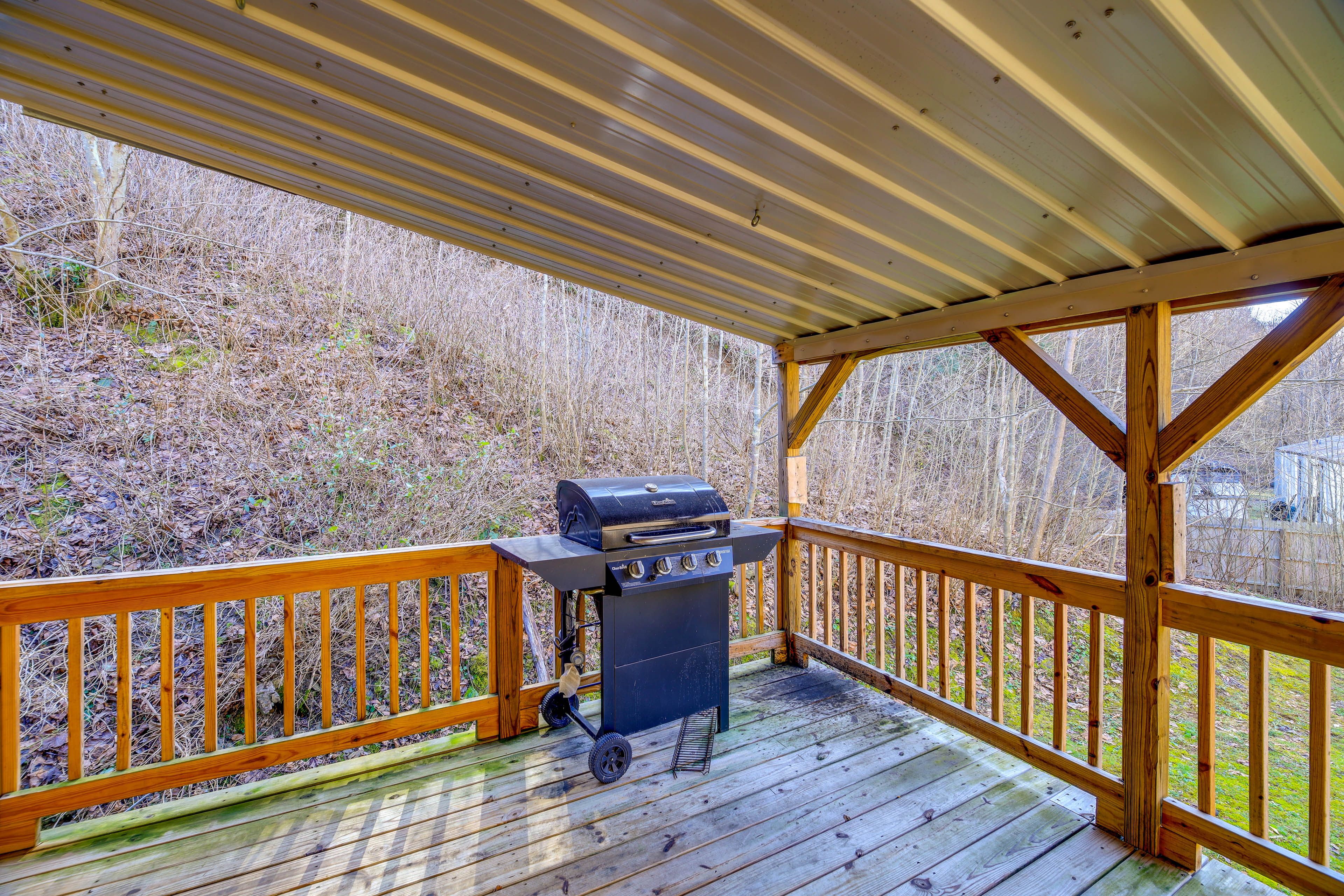 Wraparound Deck | Gas Grill (Propane Not Provided)