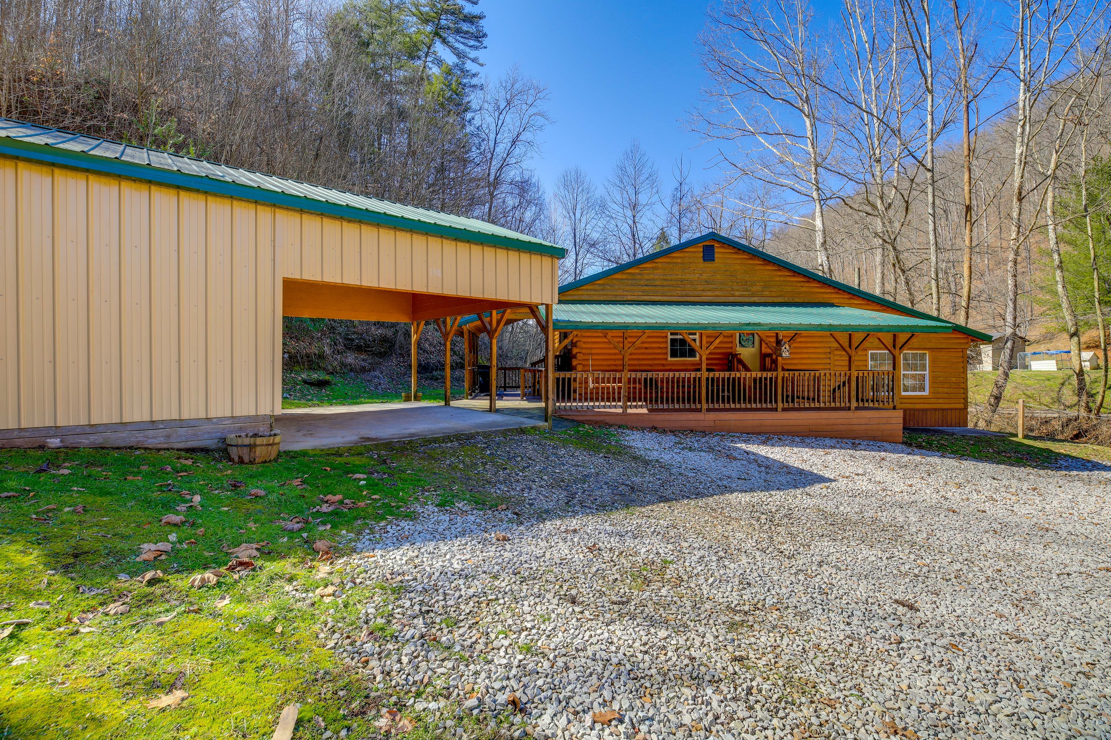 Property Exterior | Large Yard | Creek Access | Fire Pit
