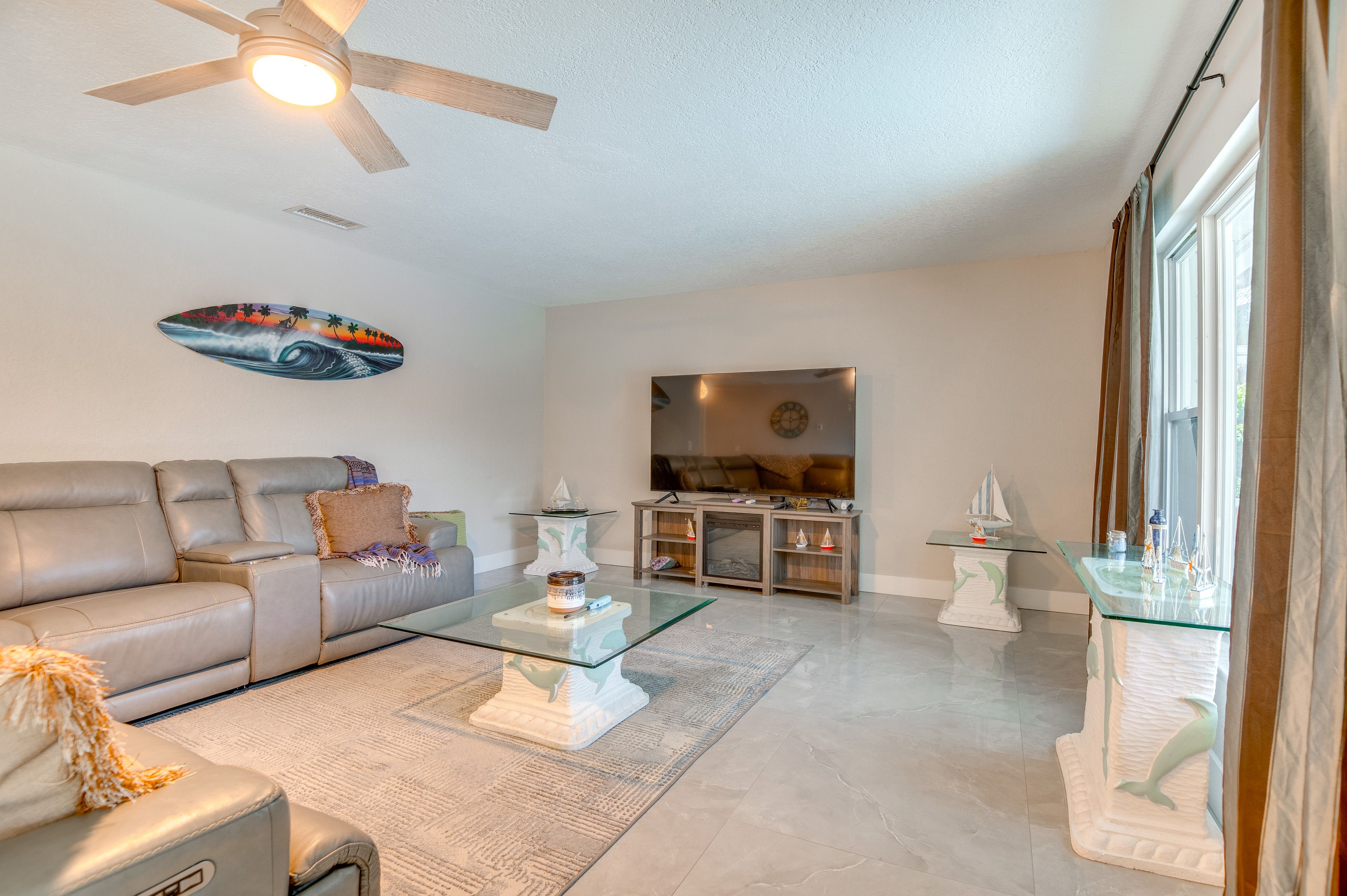 Property Interior | Single-Story Home | Free WiFi | Central A/C & Heating