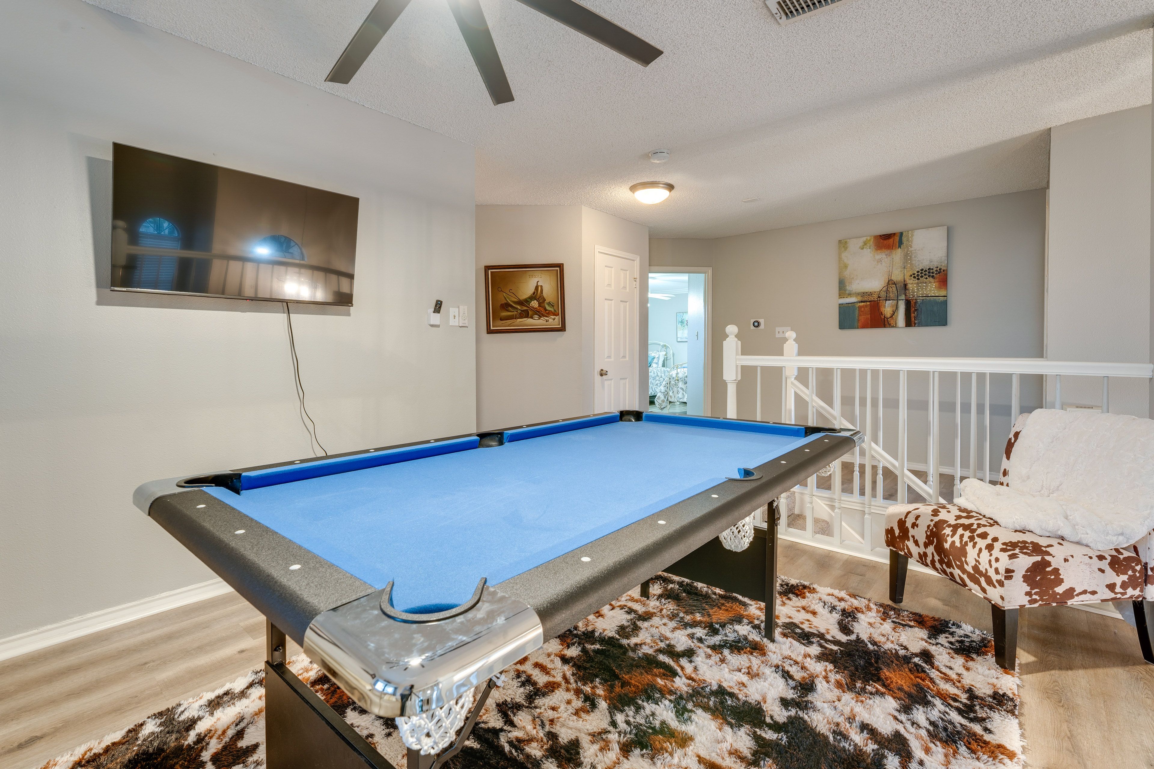 Game Loft | Pool Table | Smart TV | 2-Story Home | 2nd Floor