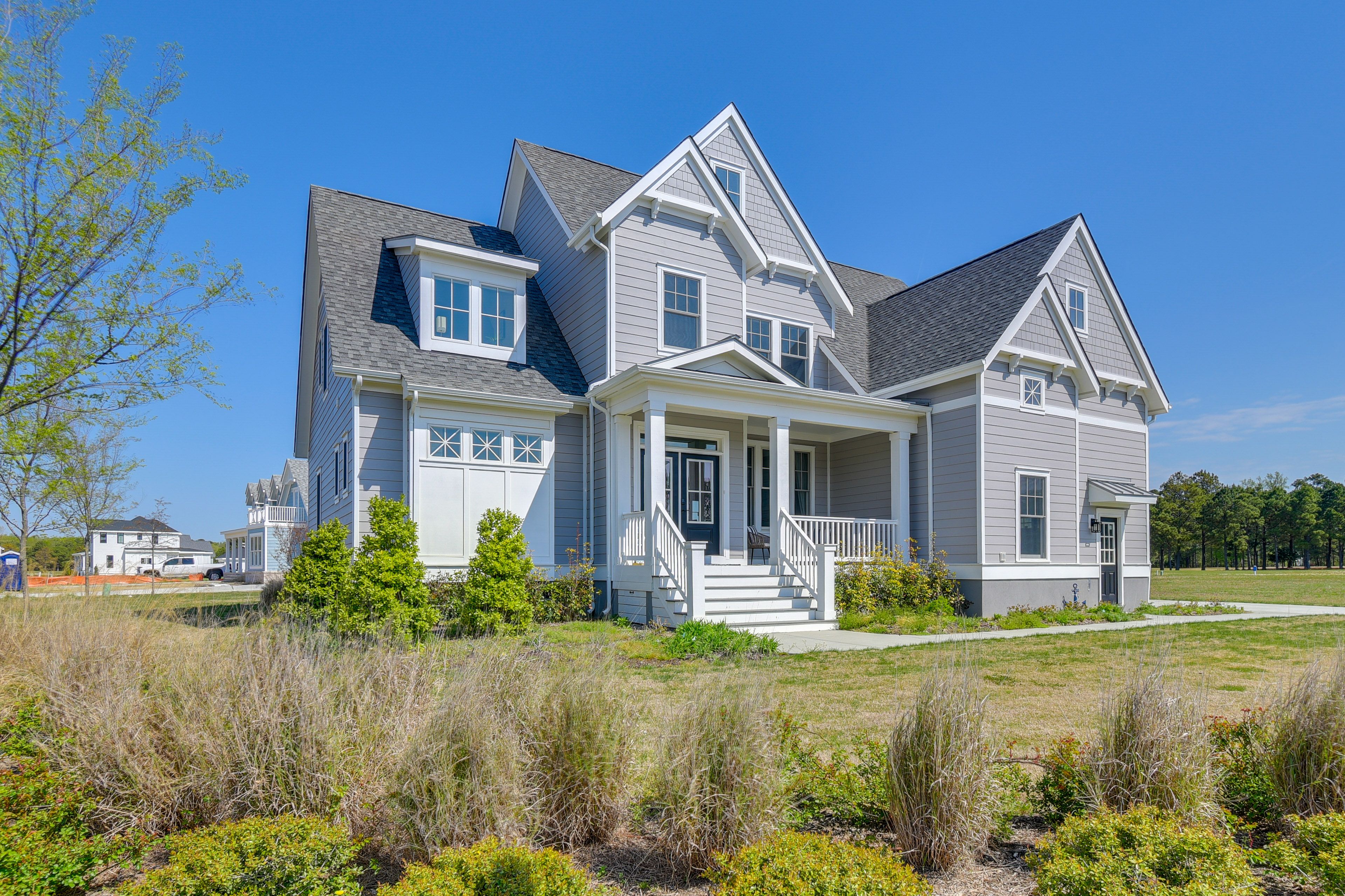 Cape Charles Vacation Rental | 6BR | 4.5BA | 3,457 Sq Ft | 7 Steps to Enter