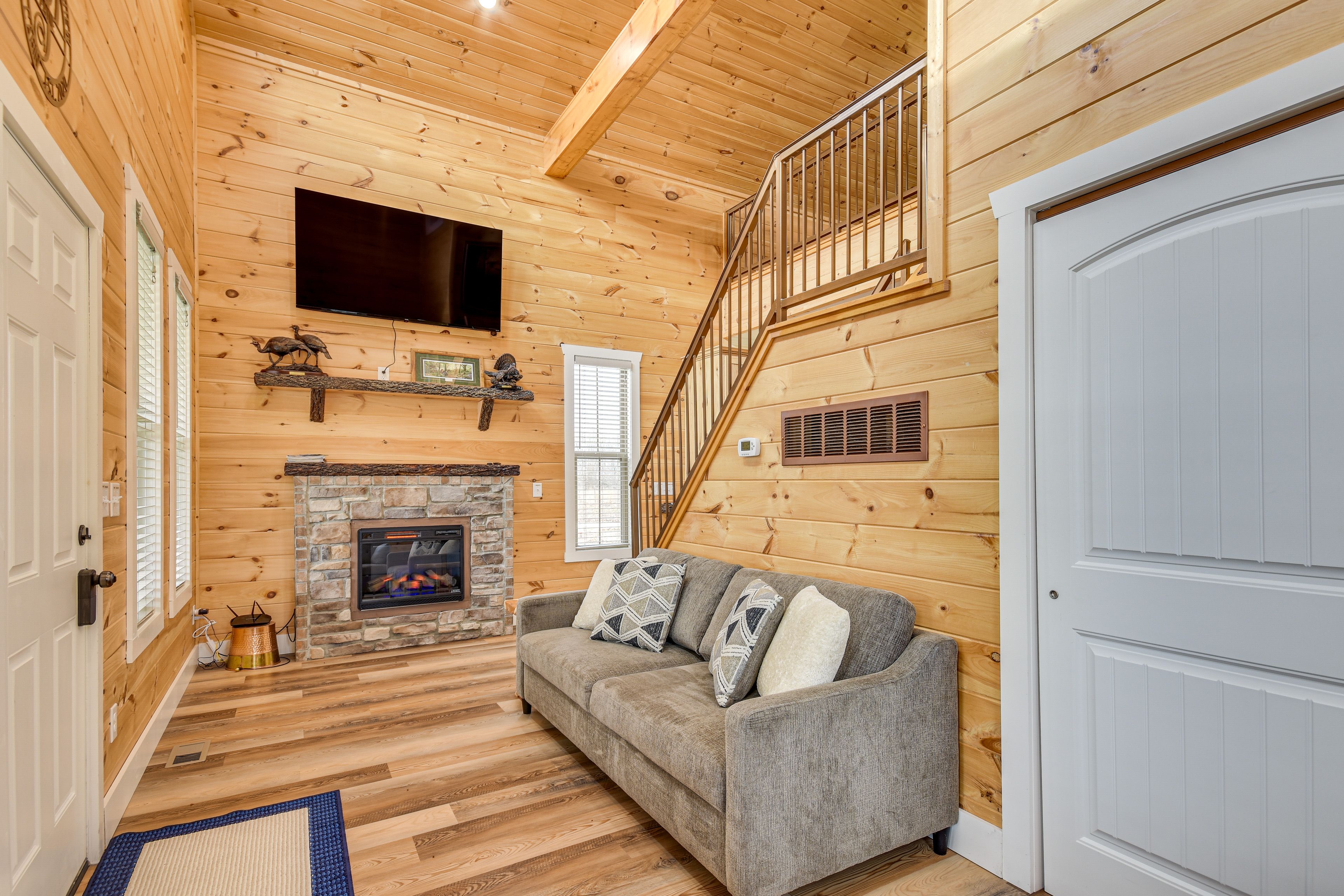 Living Room | Smart TV | Electric Fireplace