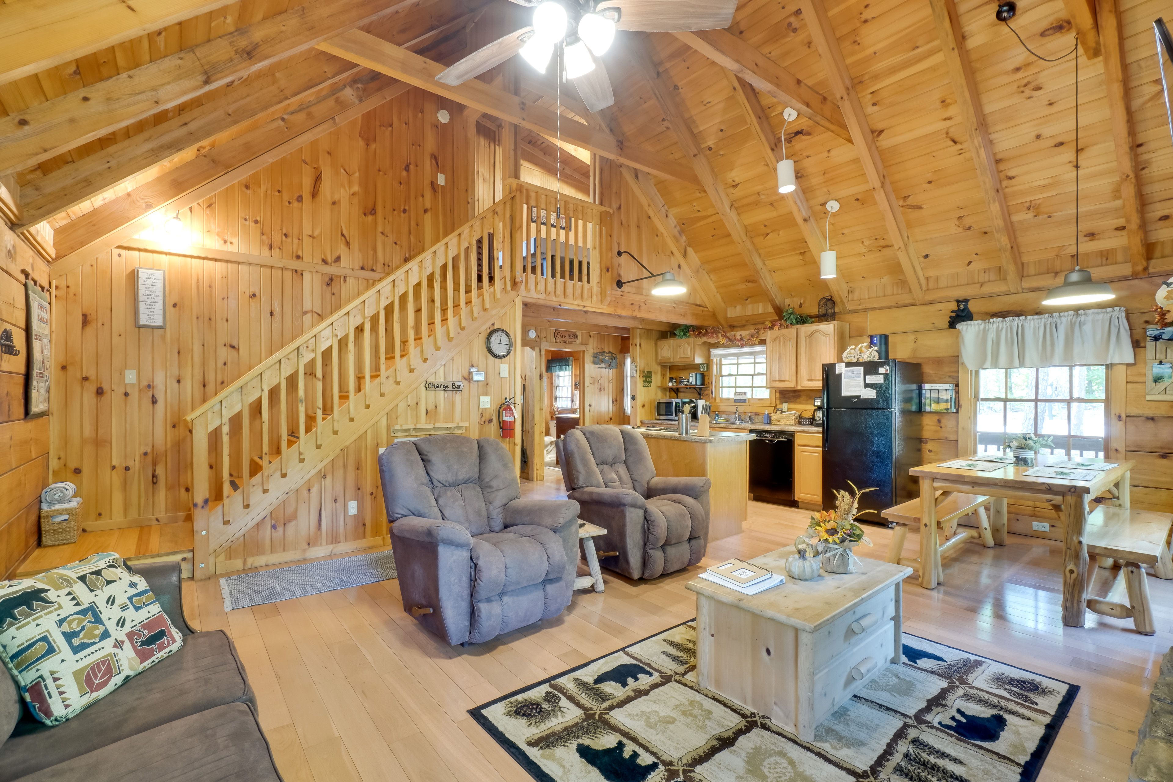 Living Room | 1st Floor | Queen Sleeper Sofa | Gas Fireplace | Smart TV