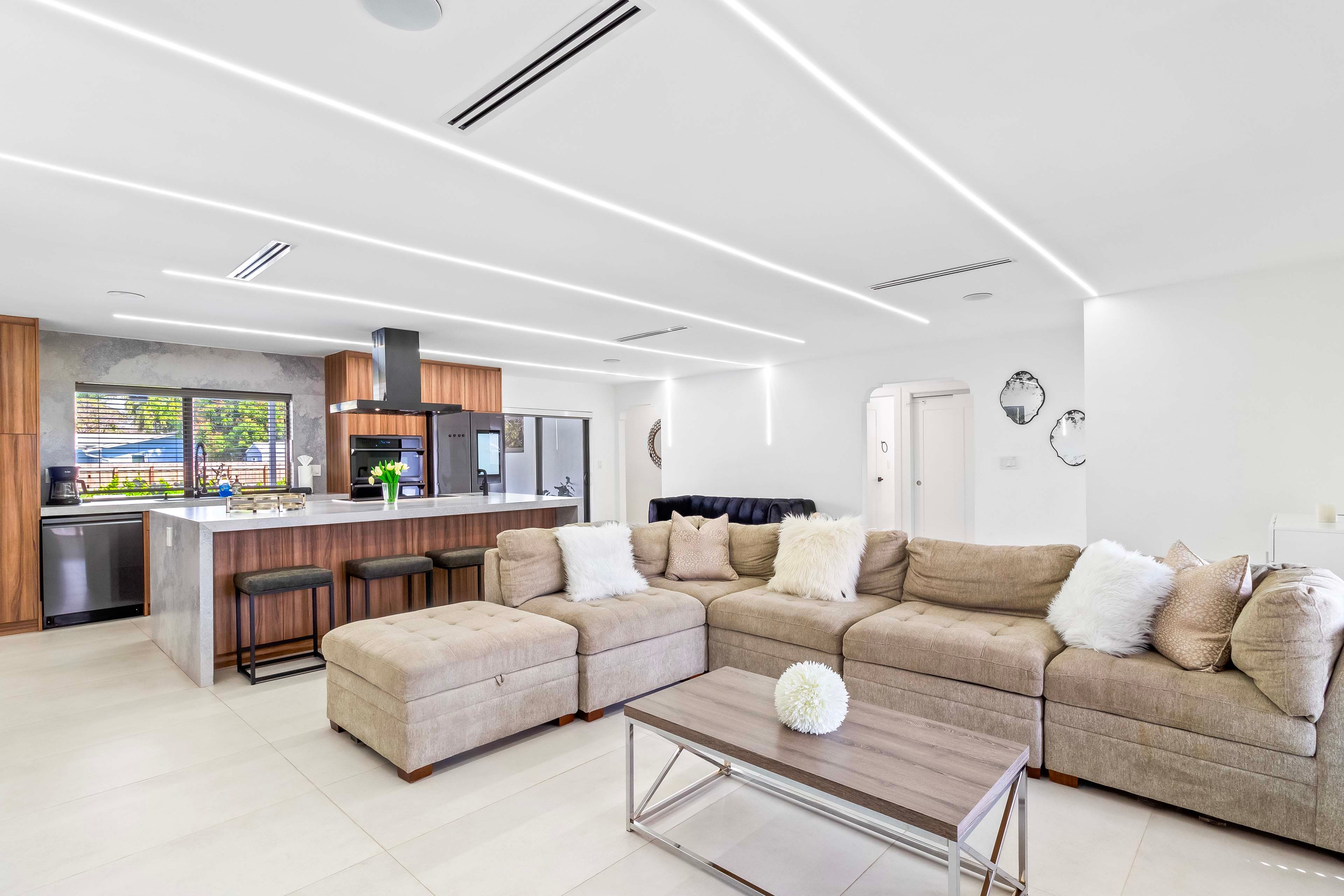 Living Room | 2 Full Sleeper Sofas | Free WiFi | Central A/C & Heat