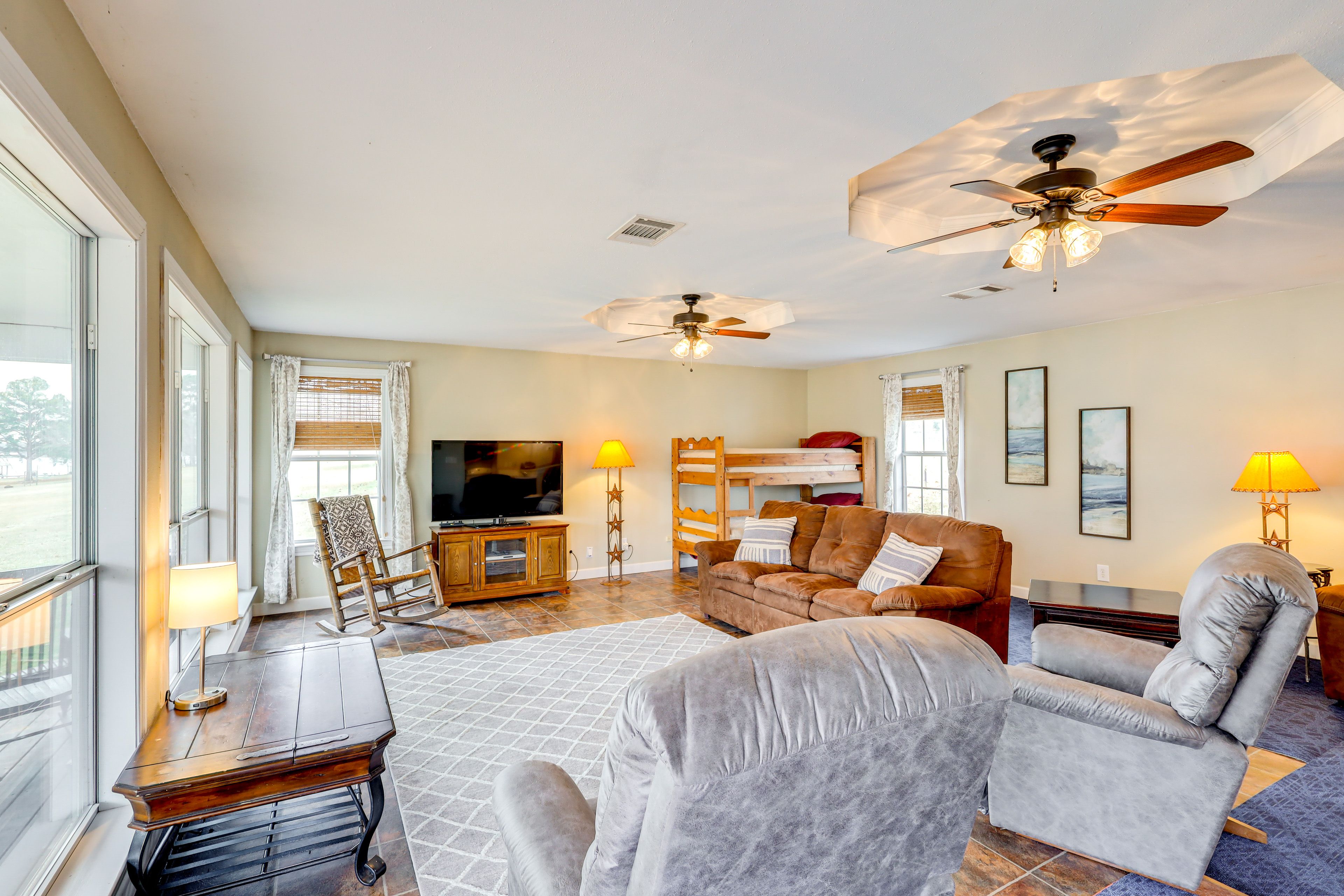 Living Room | 2 Full Sleeper Sofas | Twin Bunk Bed | Smart TV