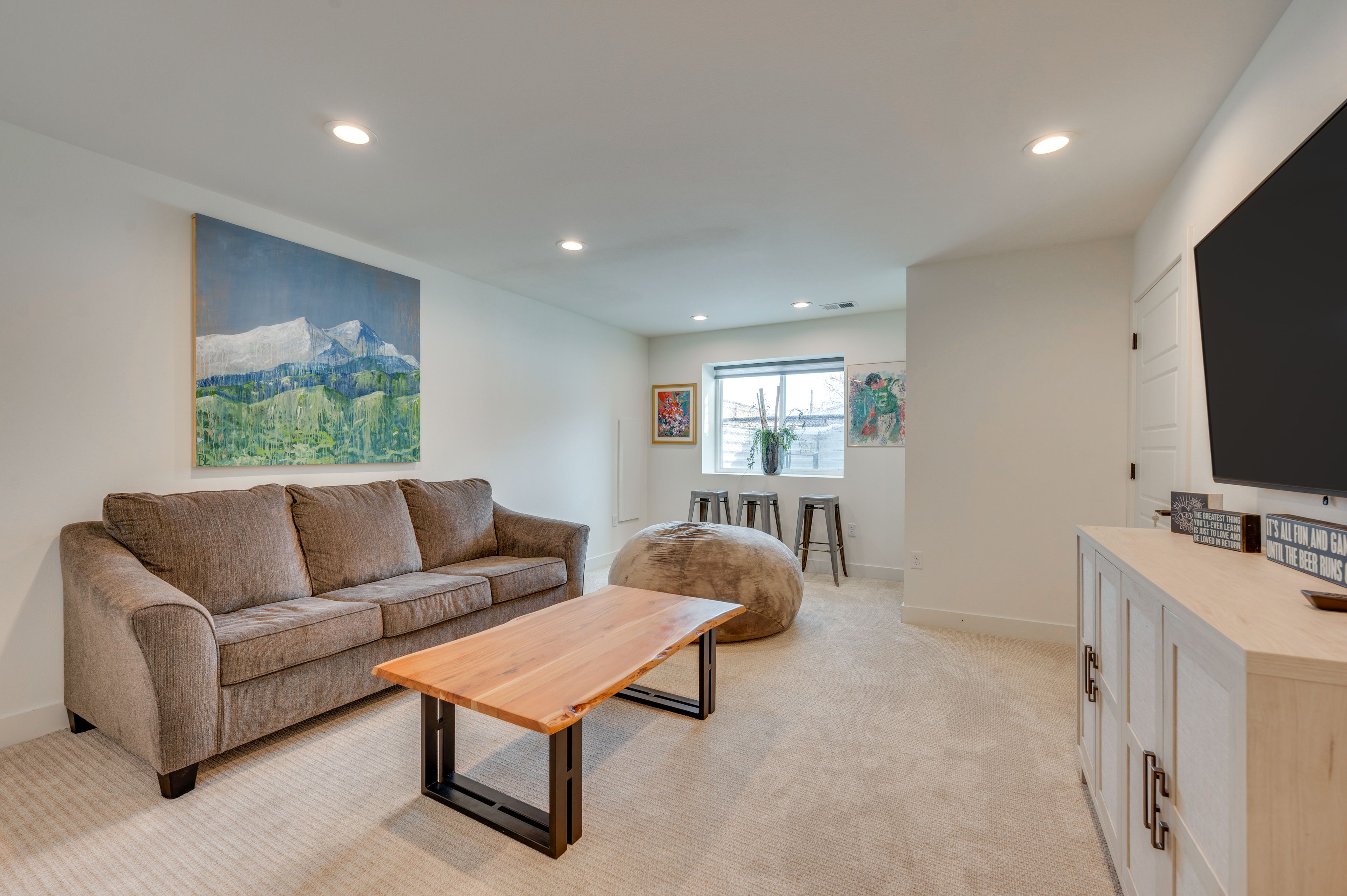 Family Room | Lower Level | Full Sleeper Sofa