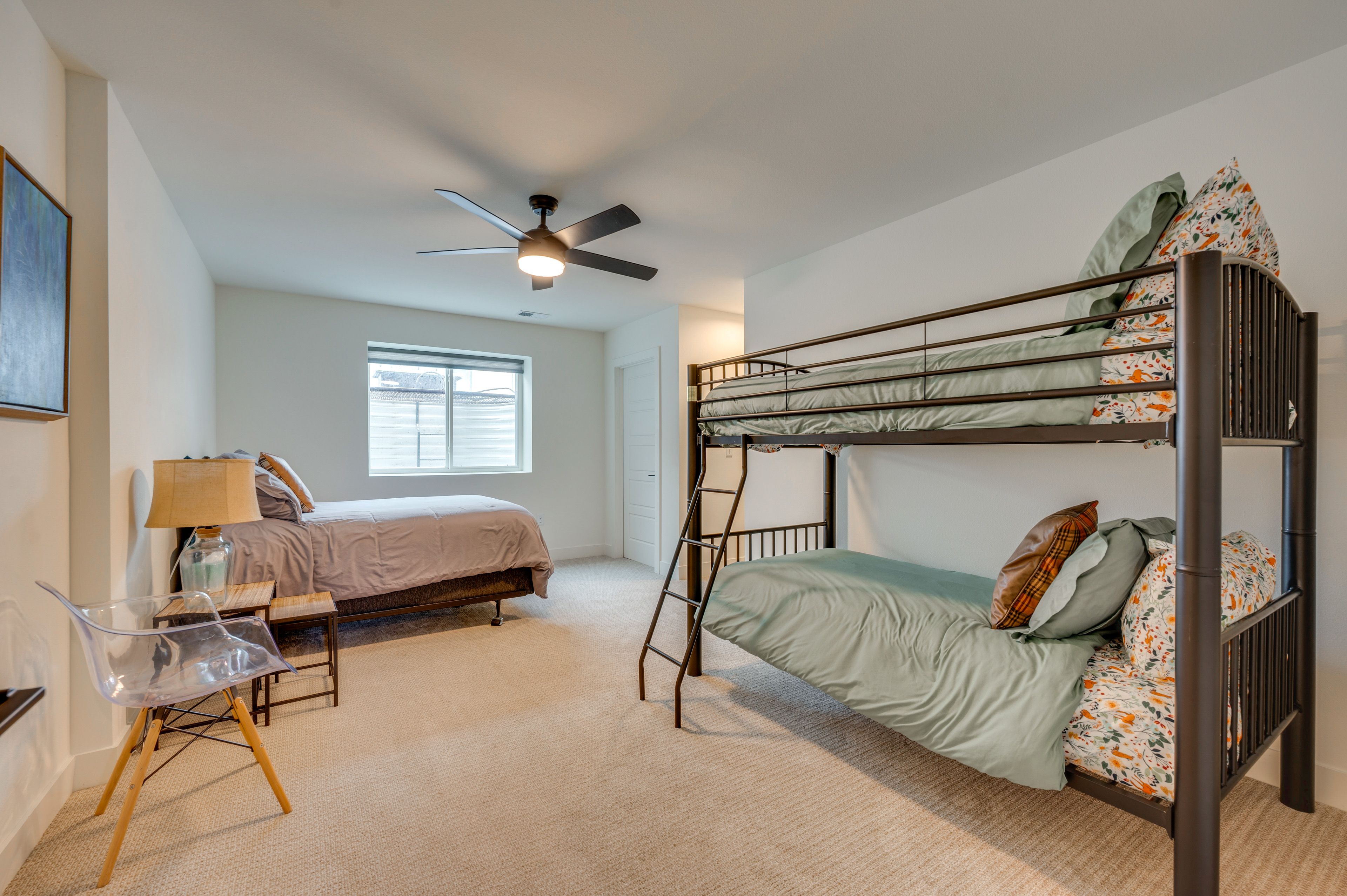 Bedroom 4 | Lower Level | Queen Bed | Twin Bunk Bed