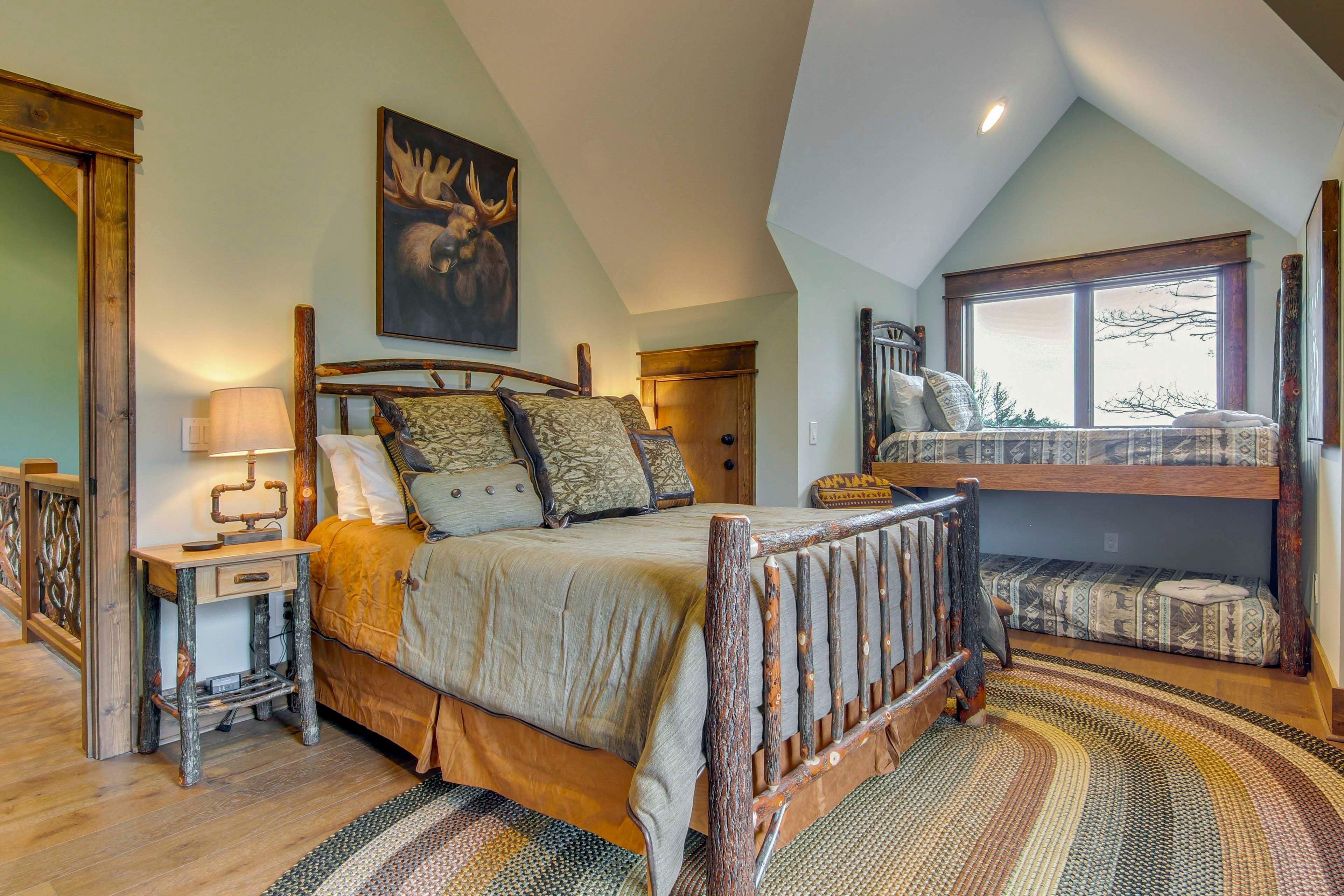 Bedroom 3 | 2nd Floor | Queen Bed | Twin Bunk Bed
