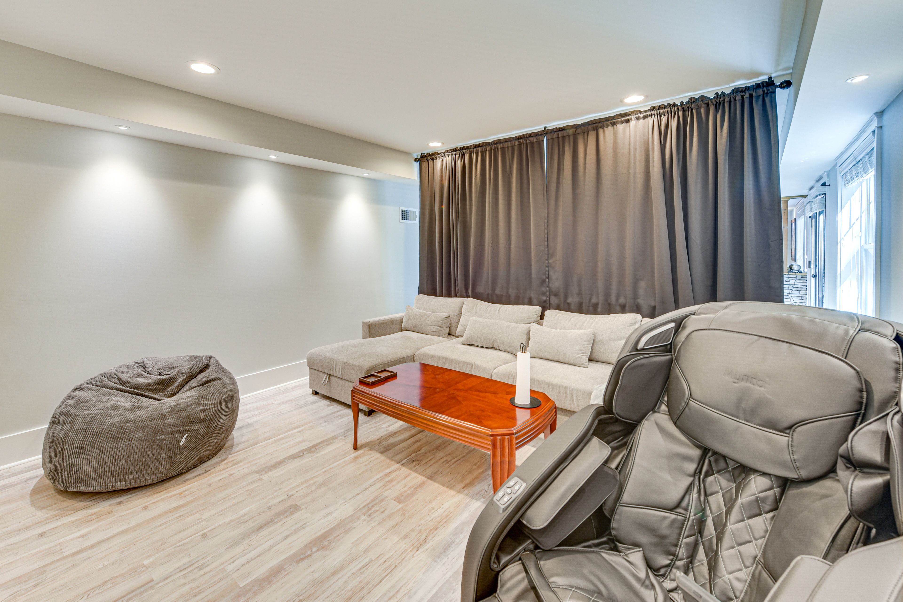 Theater Room | Lower Level | Projector Screen