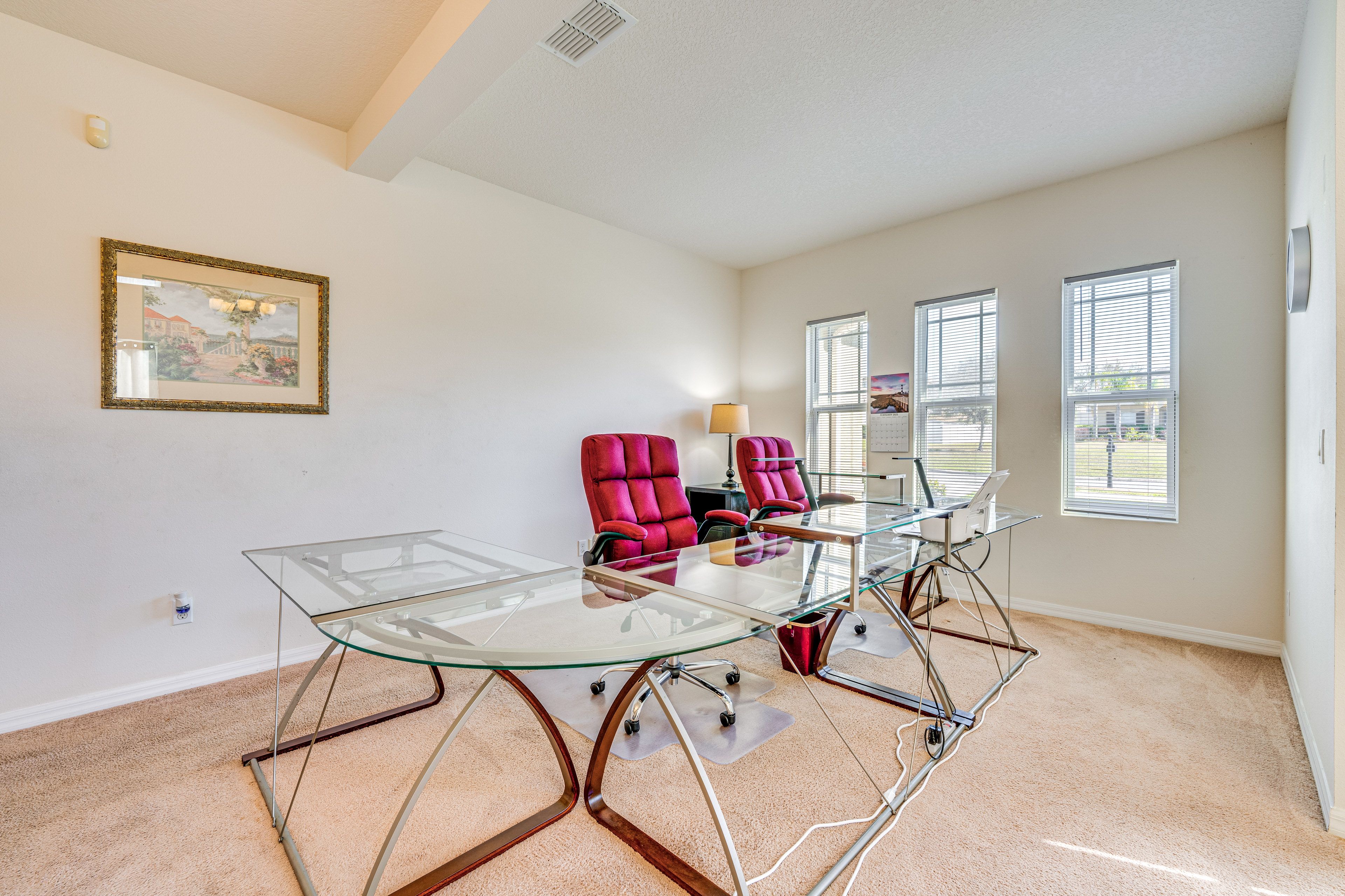 Office Area | 1st Floor | Work Desks | Piano