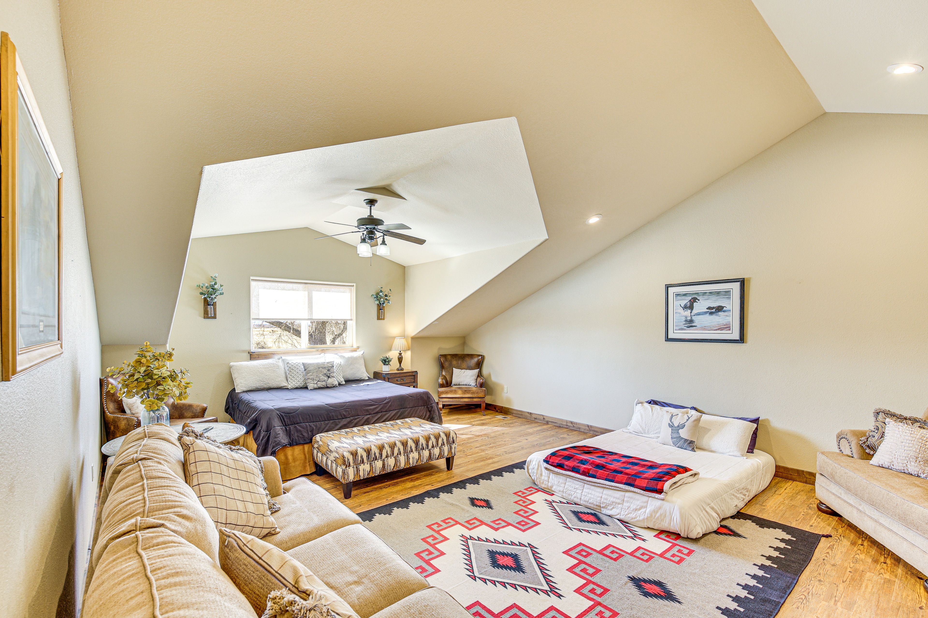 Bedroom 2 | King Bed | Full Floor Mattress | 2nd Floor