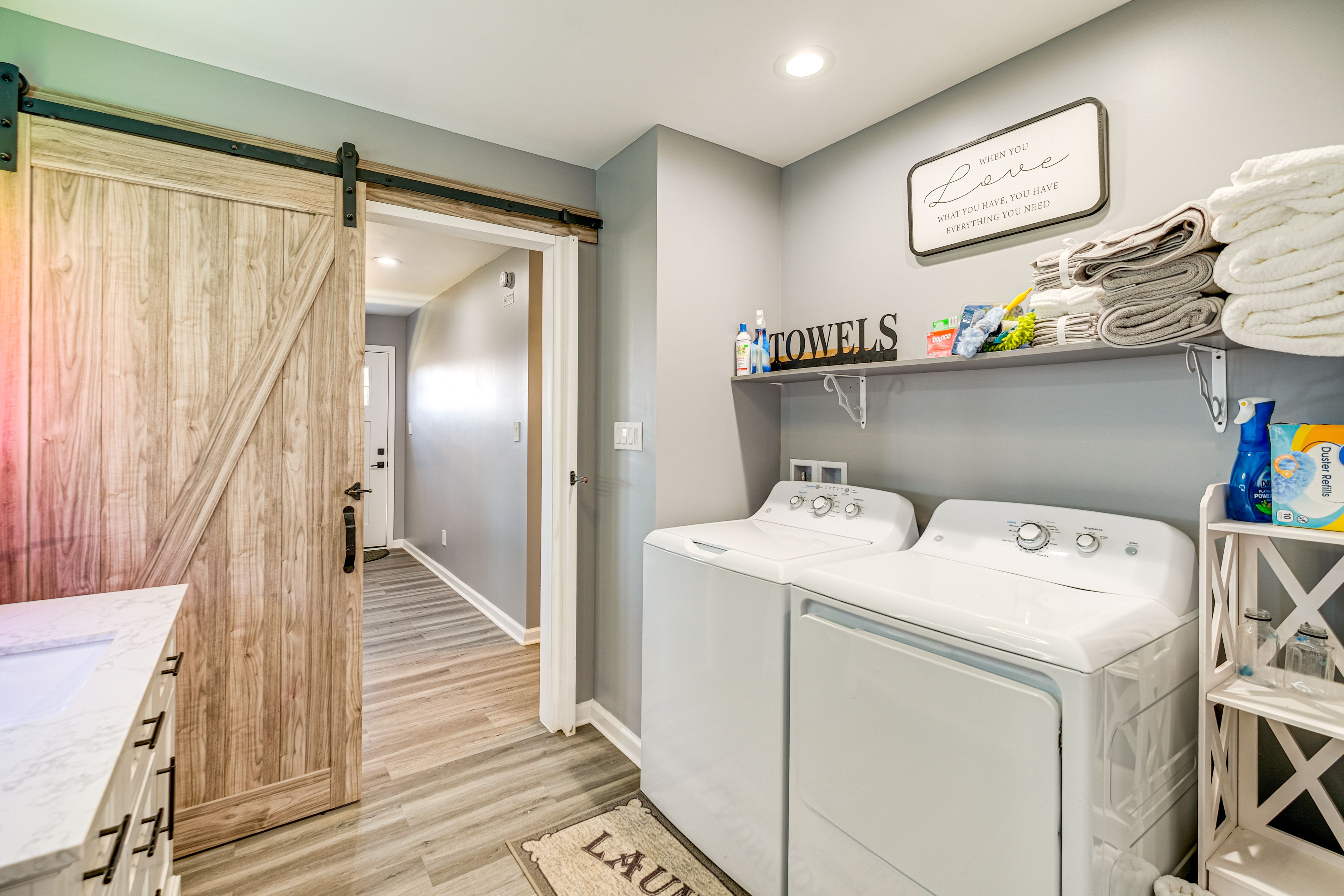 Laundry Area | Washer/Dryer | Laundry Detergent | Iron/Board