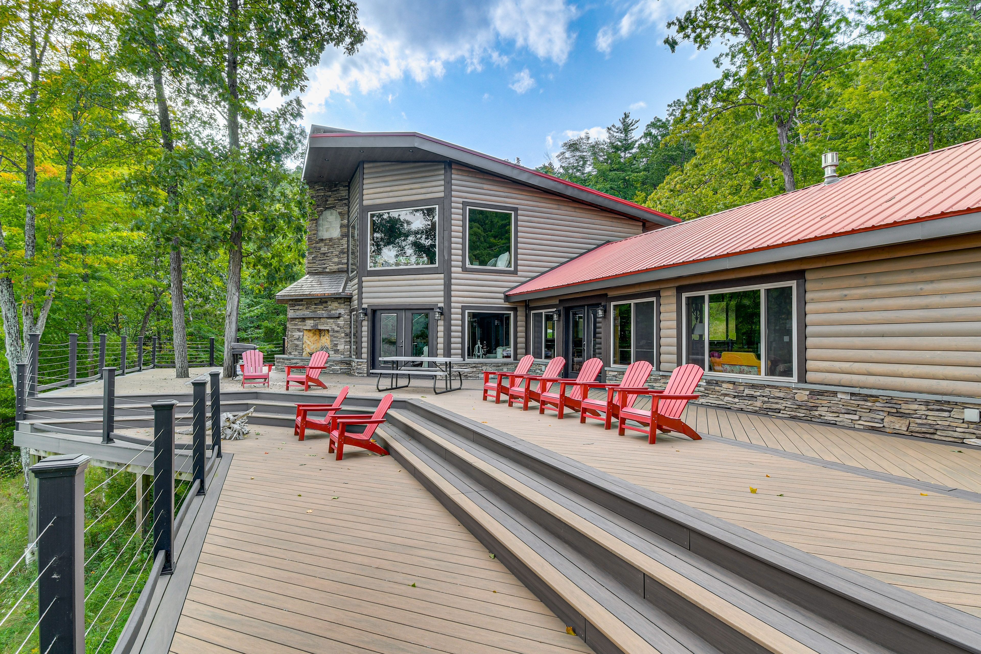 Spacious Deck | Mountain Views
