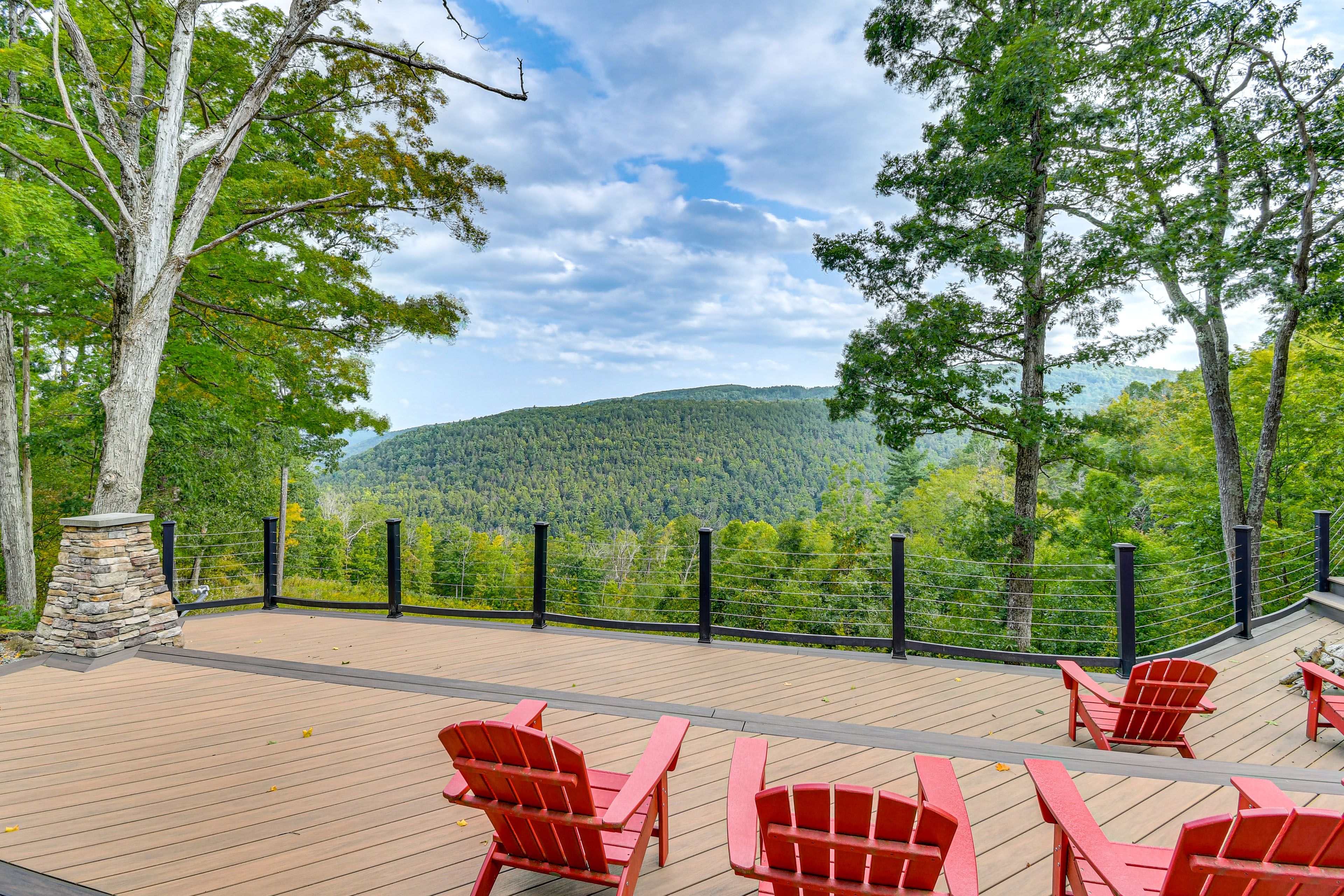Main Cabin Exterior | Deck | Gas Grill | Wood-Burning Fire Pit & Fireplace