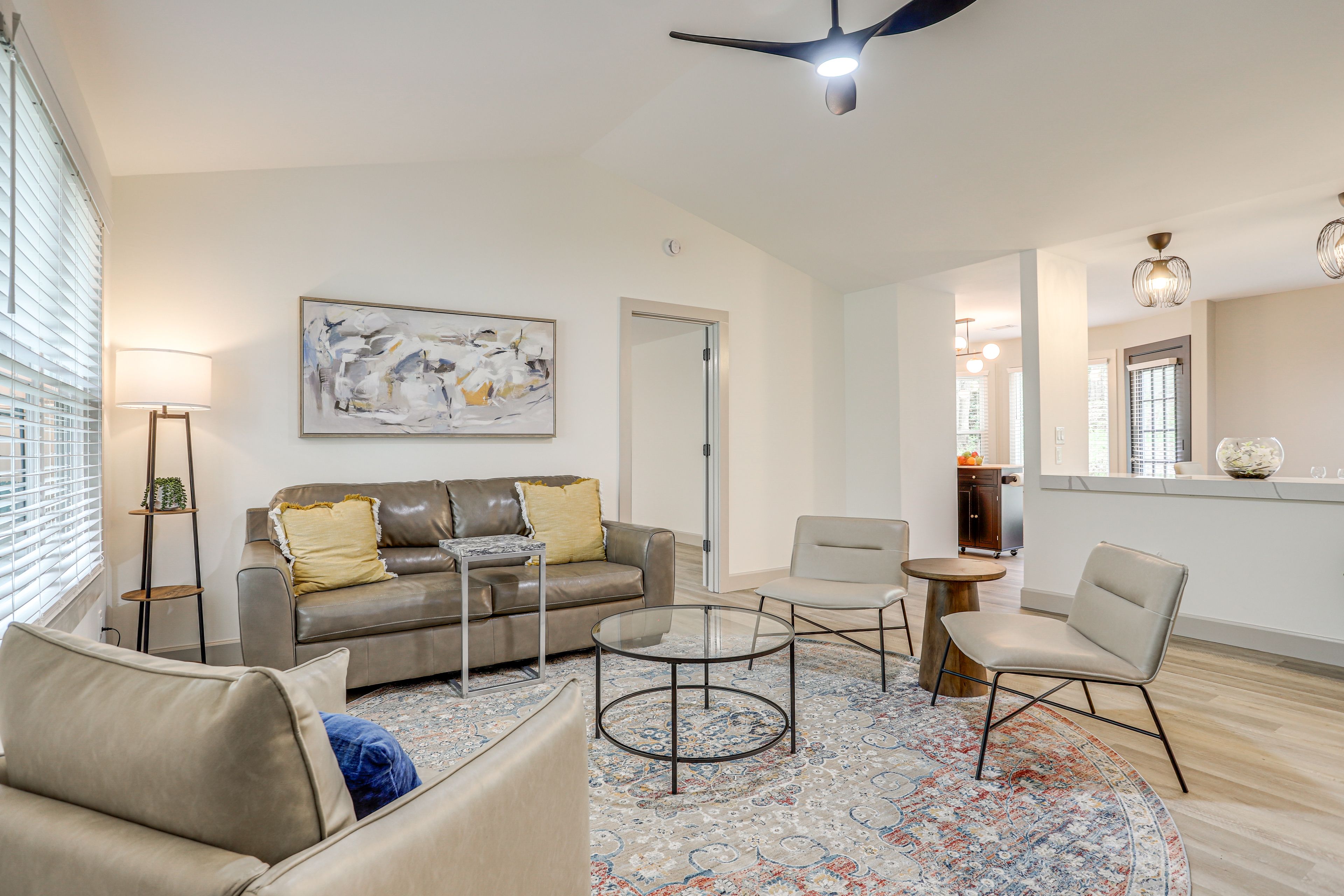 Woodstock Vacation Rental | 3BR | 2BA | 1,250 Sq Ft | 2 Small Steps to Enter