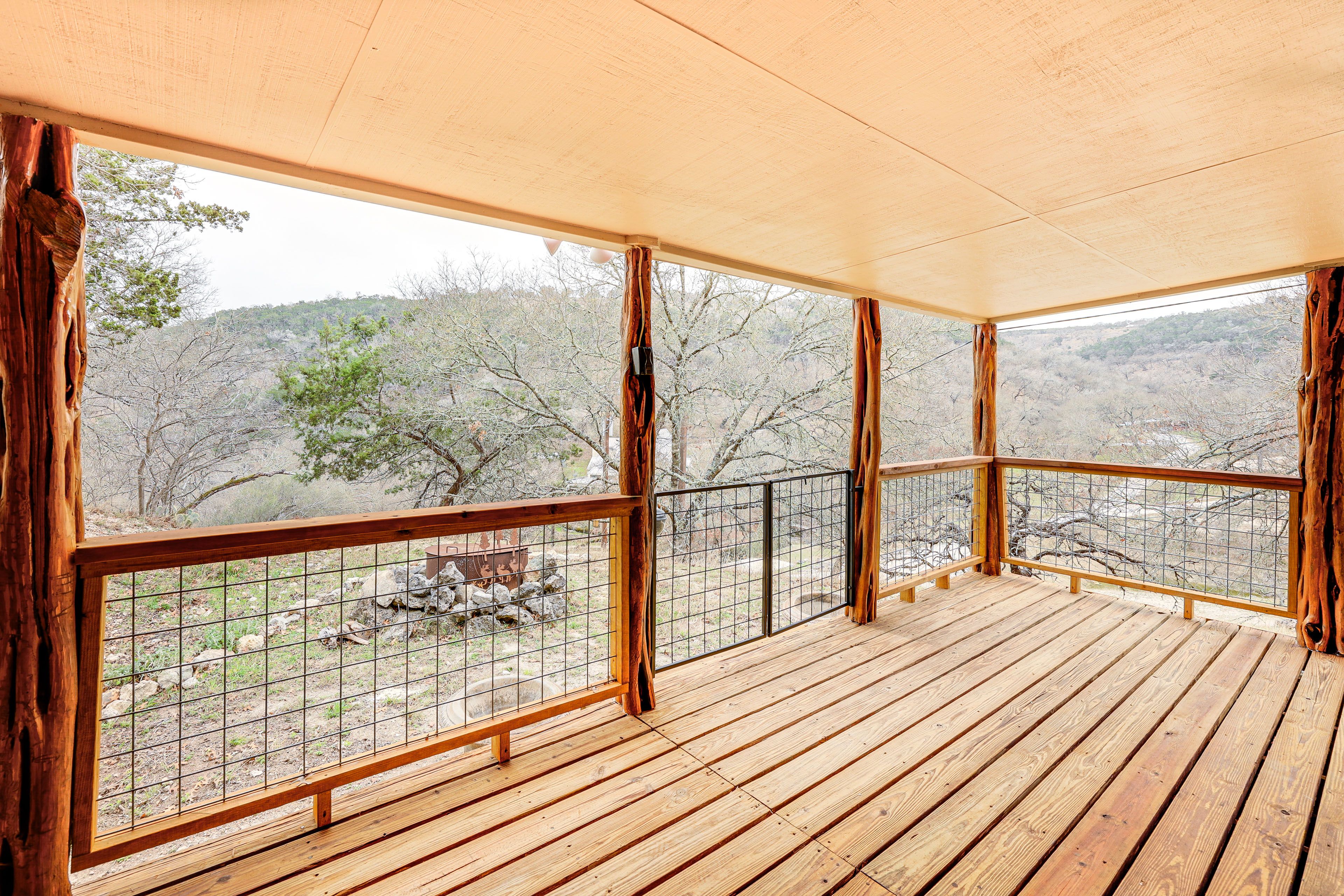 Covered Wraparound Deck | Mountain Views
