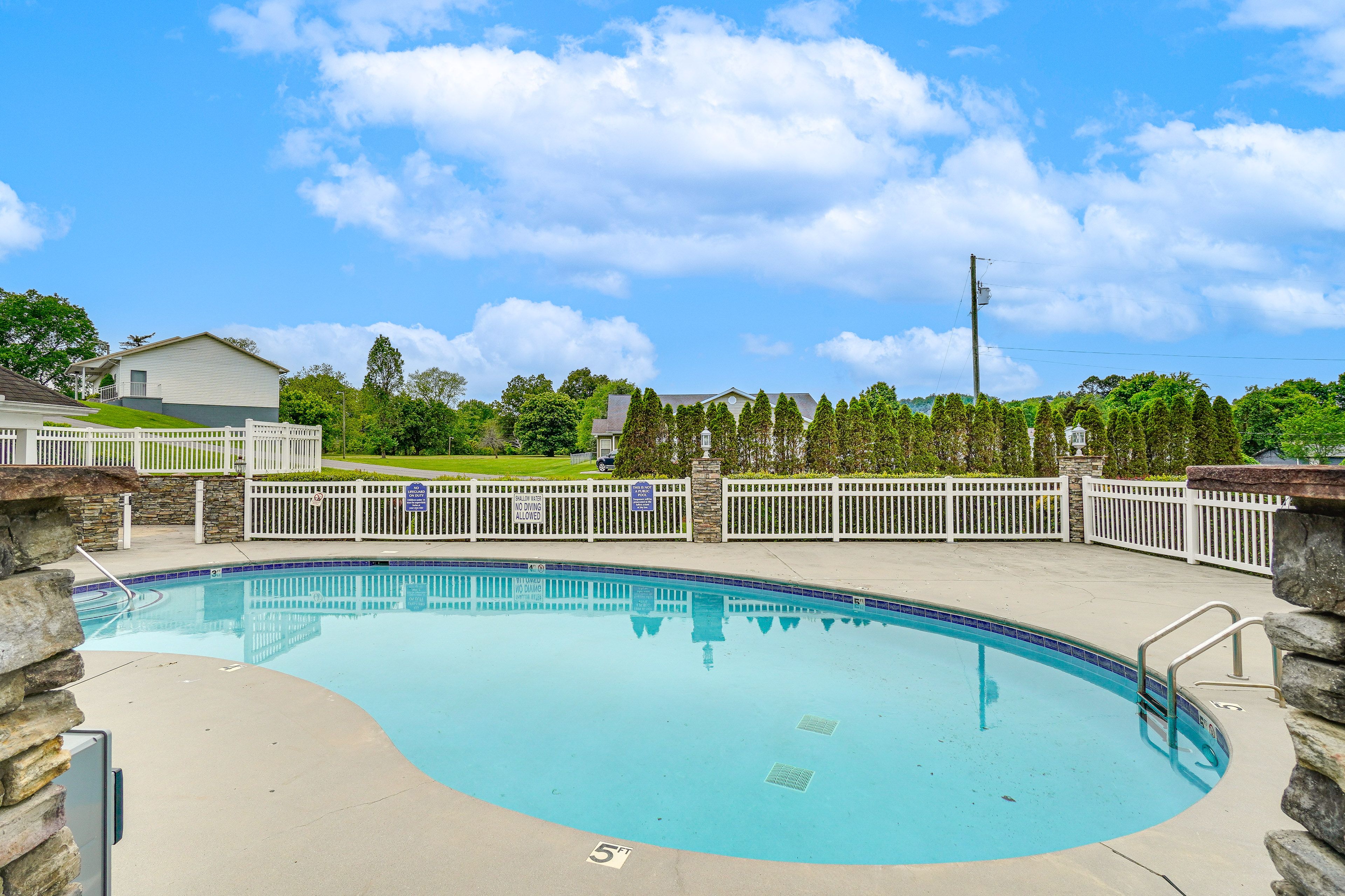 Community Pool Area | Single-Story Home