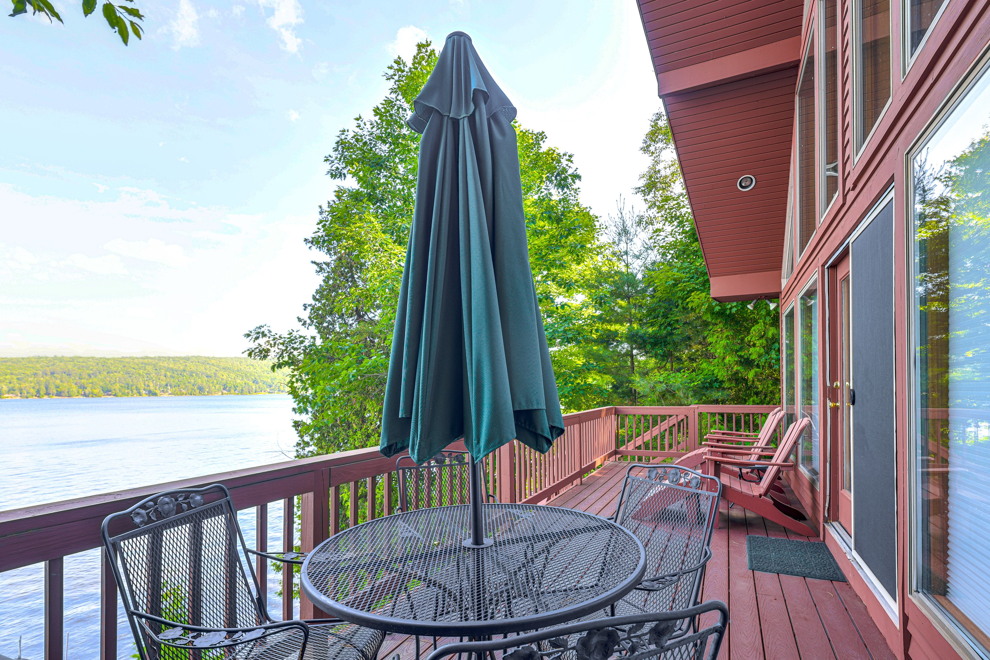 Furnished Deck | Gas Grill | Lake Views