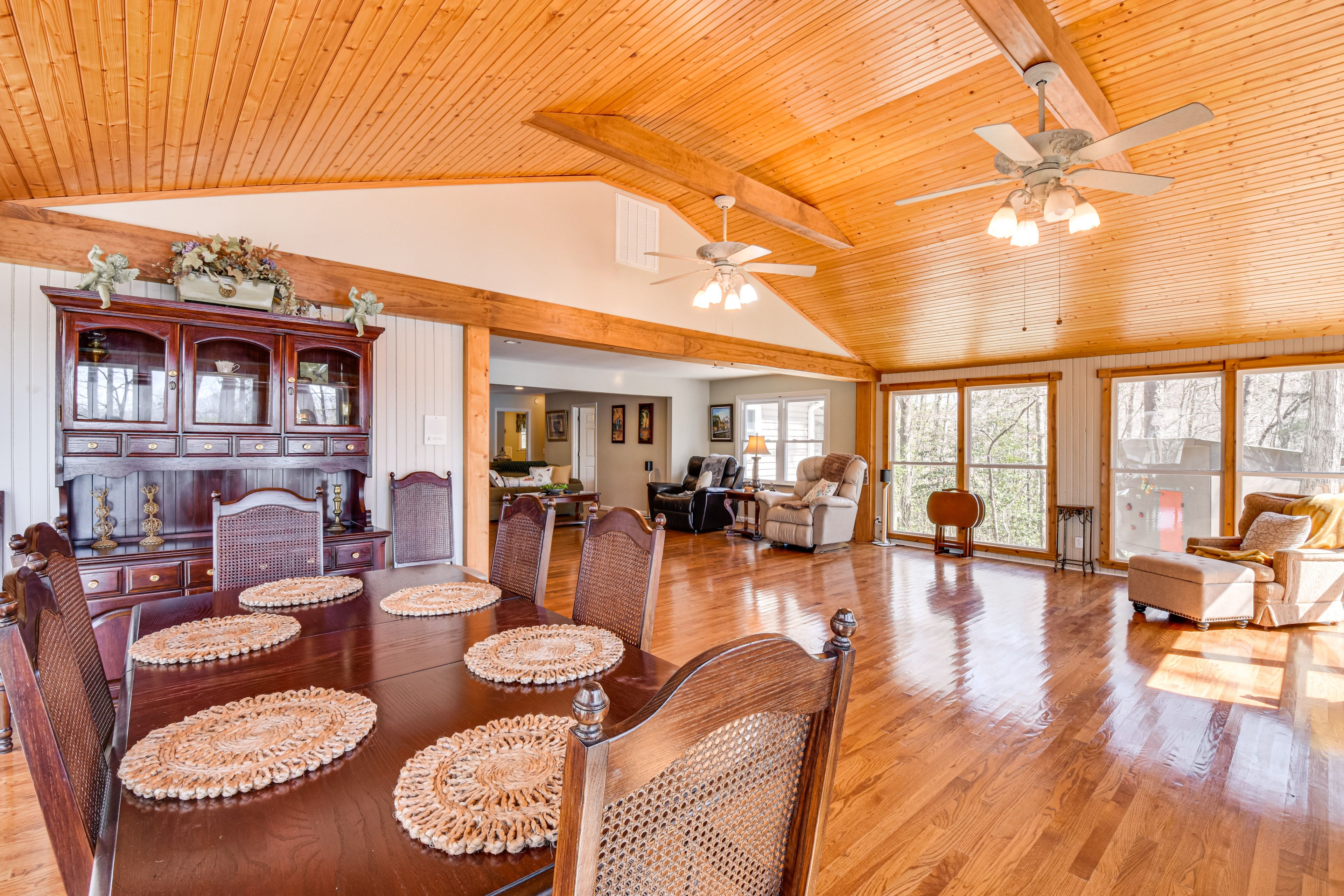 Dining Area | Dishware & Flatware | Central A/C & Heat | 2nd Floor