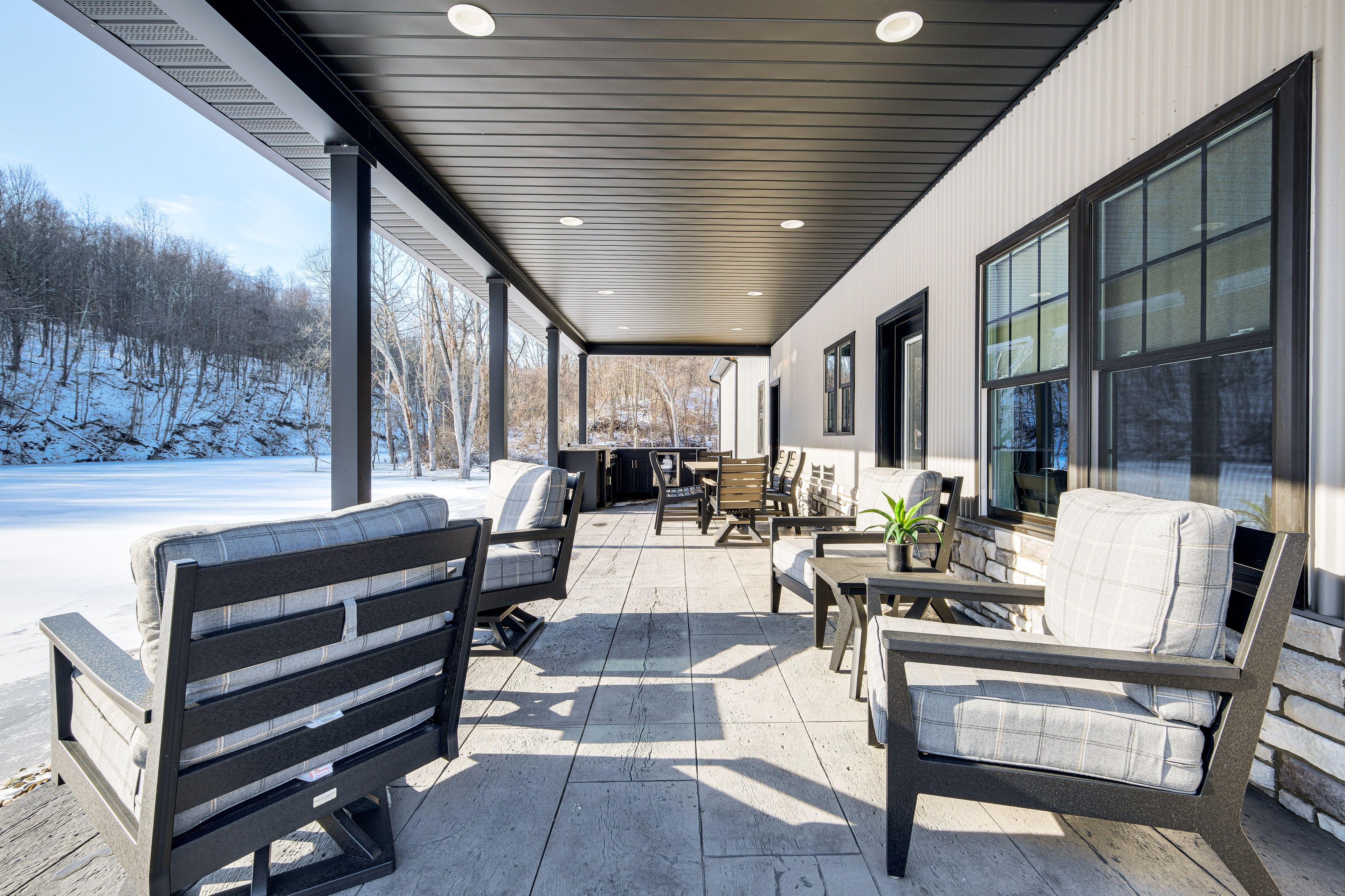 Covered Porch | Outdoor Kitchen Area | Wood-Burning Fire Pit | On-Site Pond