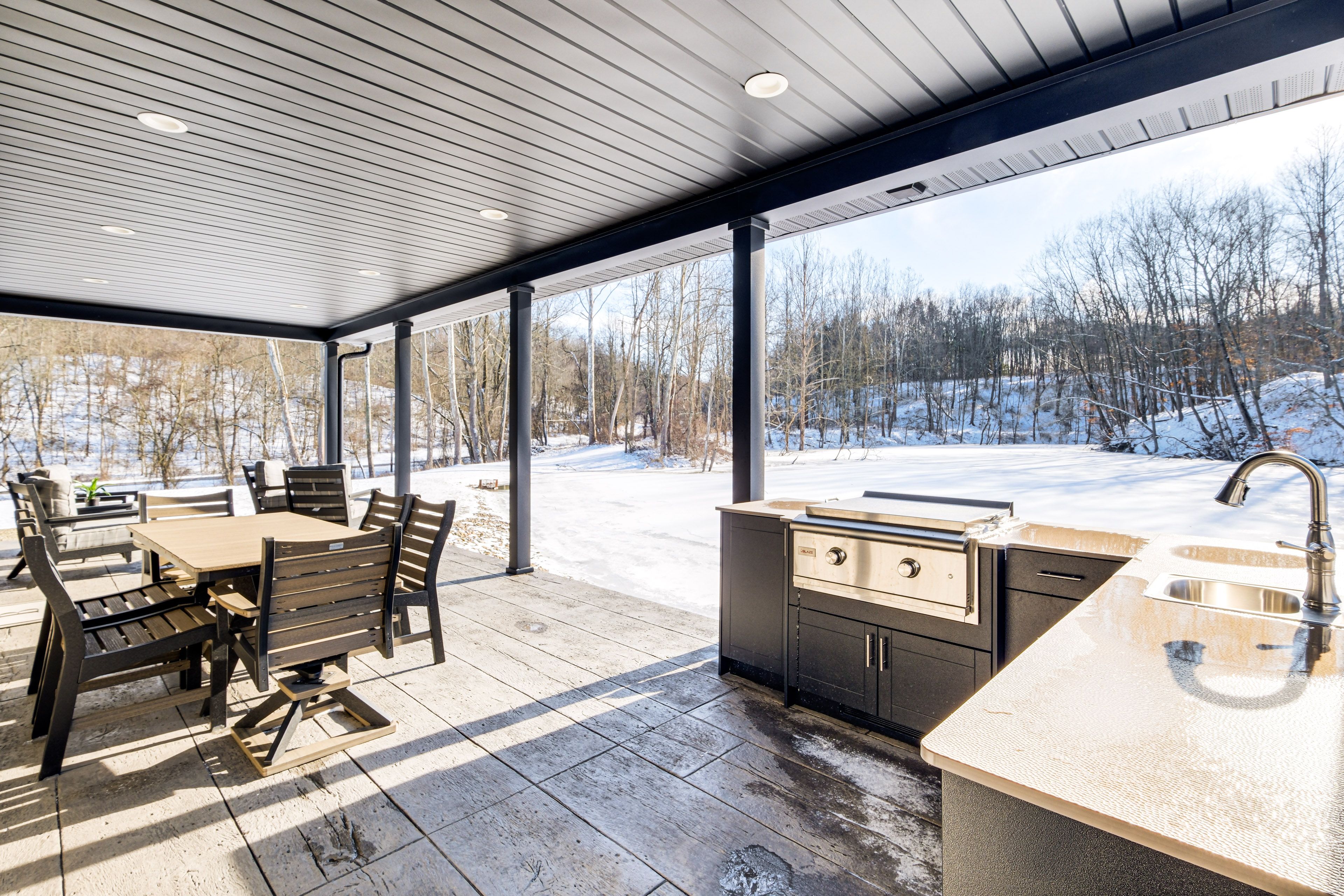 Covered Porch | Single-Story Home | Outdoor Kitchen Area | Spacious Yard