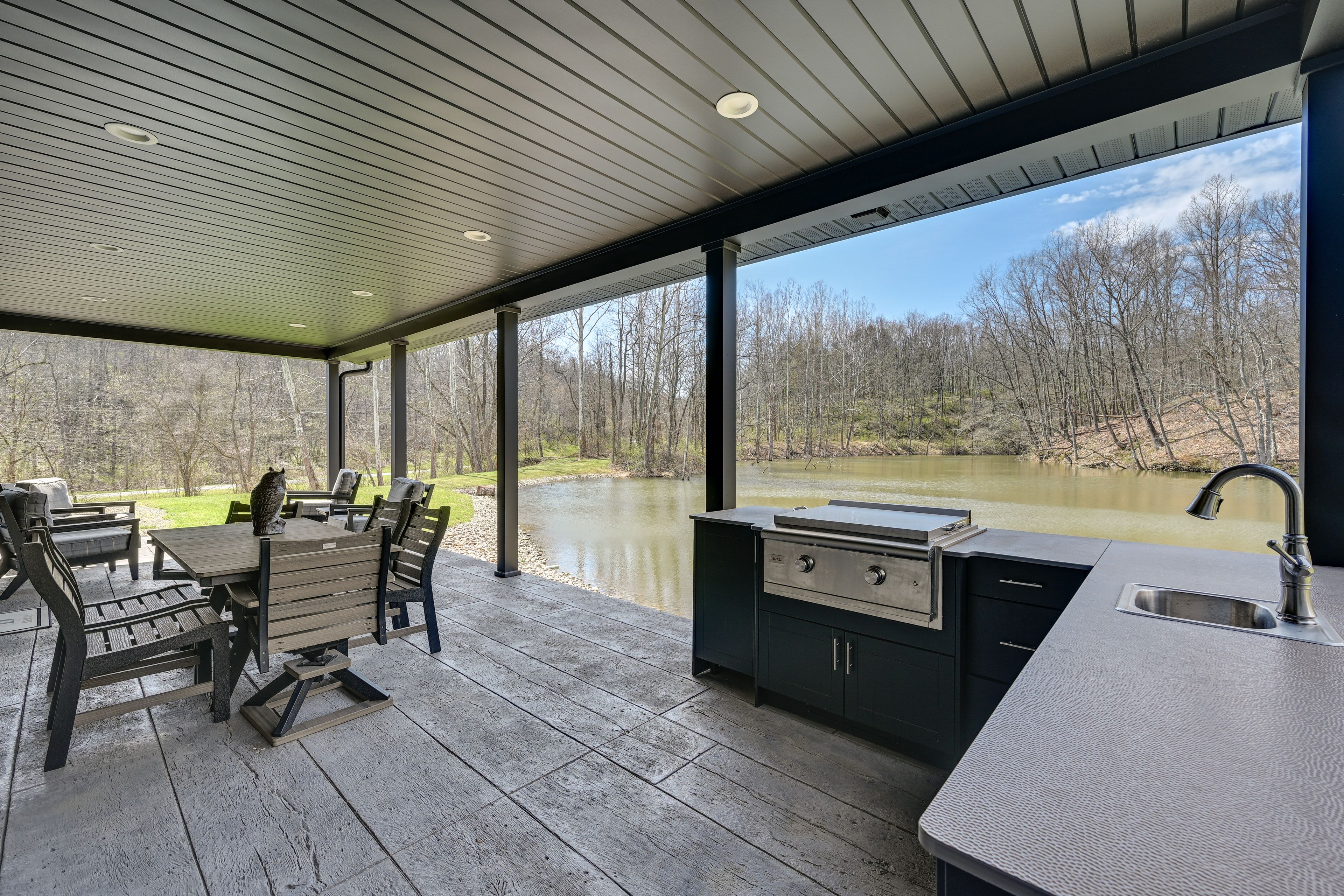Covered Porch | Single-Story Home | Outdoor Kitchen Area | Spacious Yard