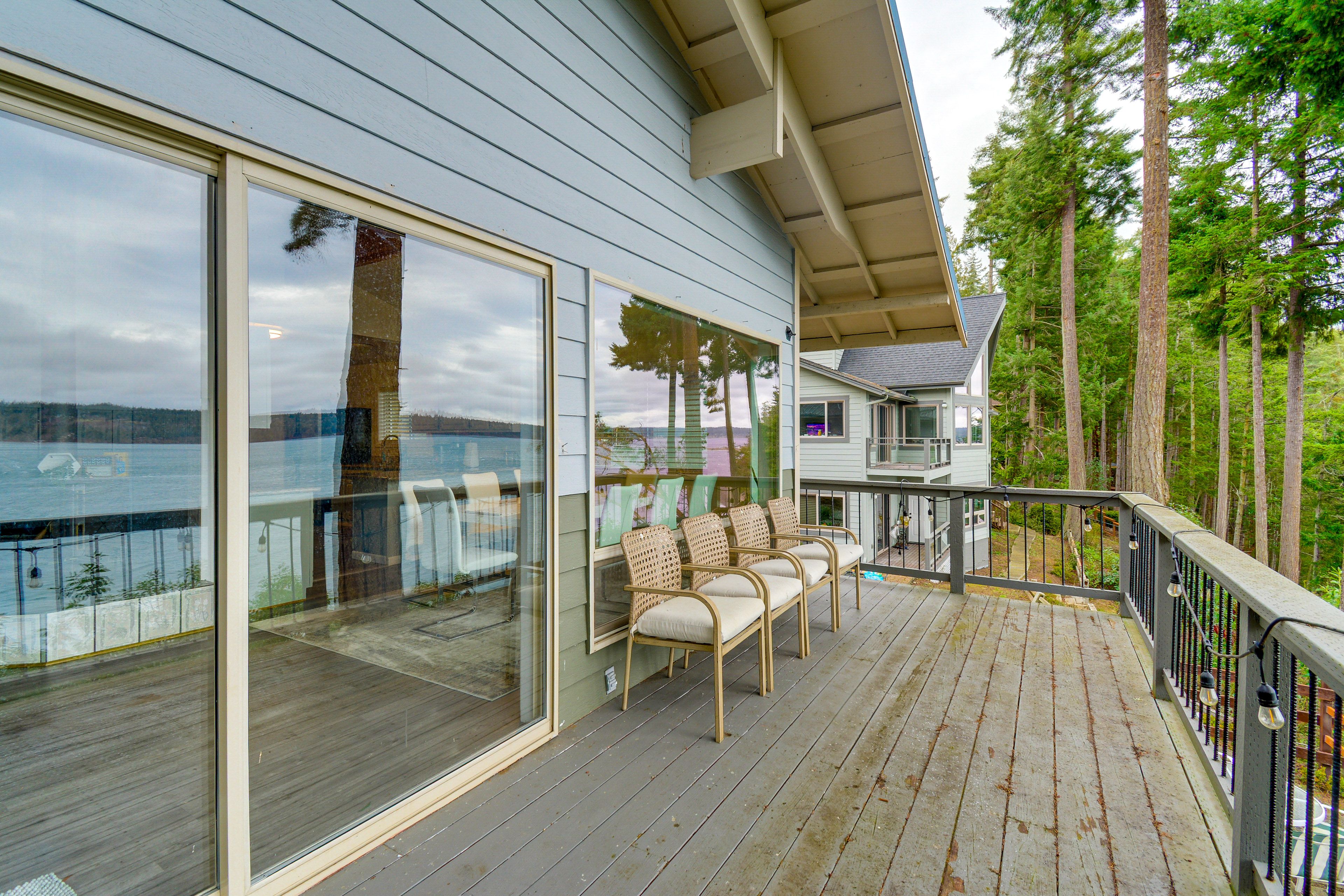 Balcony | Bay Views | Gas Grill