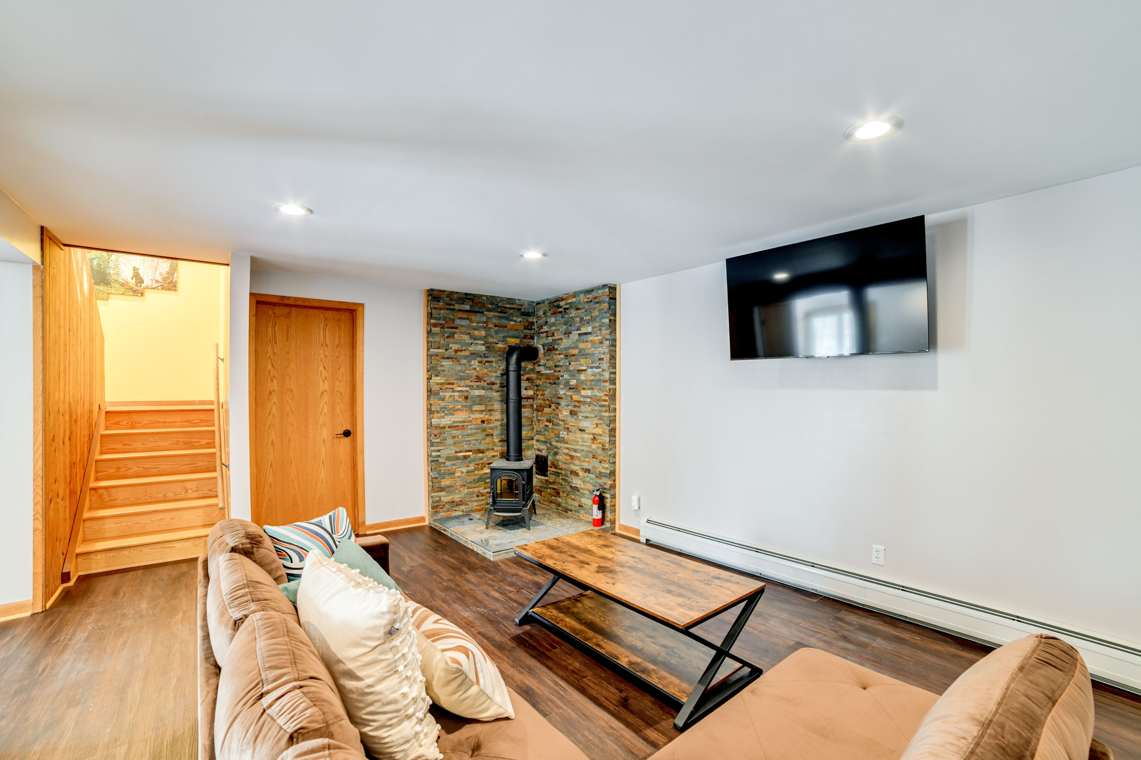 Sitting Room | Basement | Wood-Burning Stove