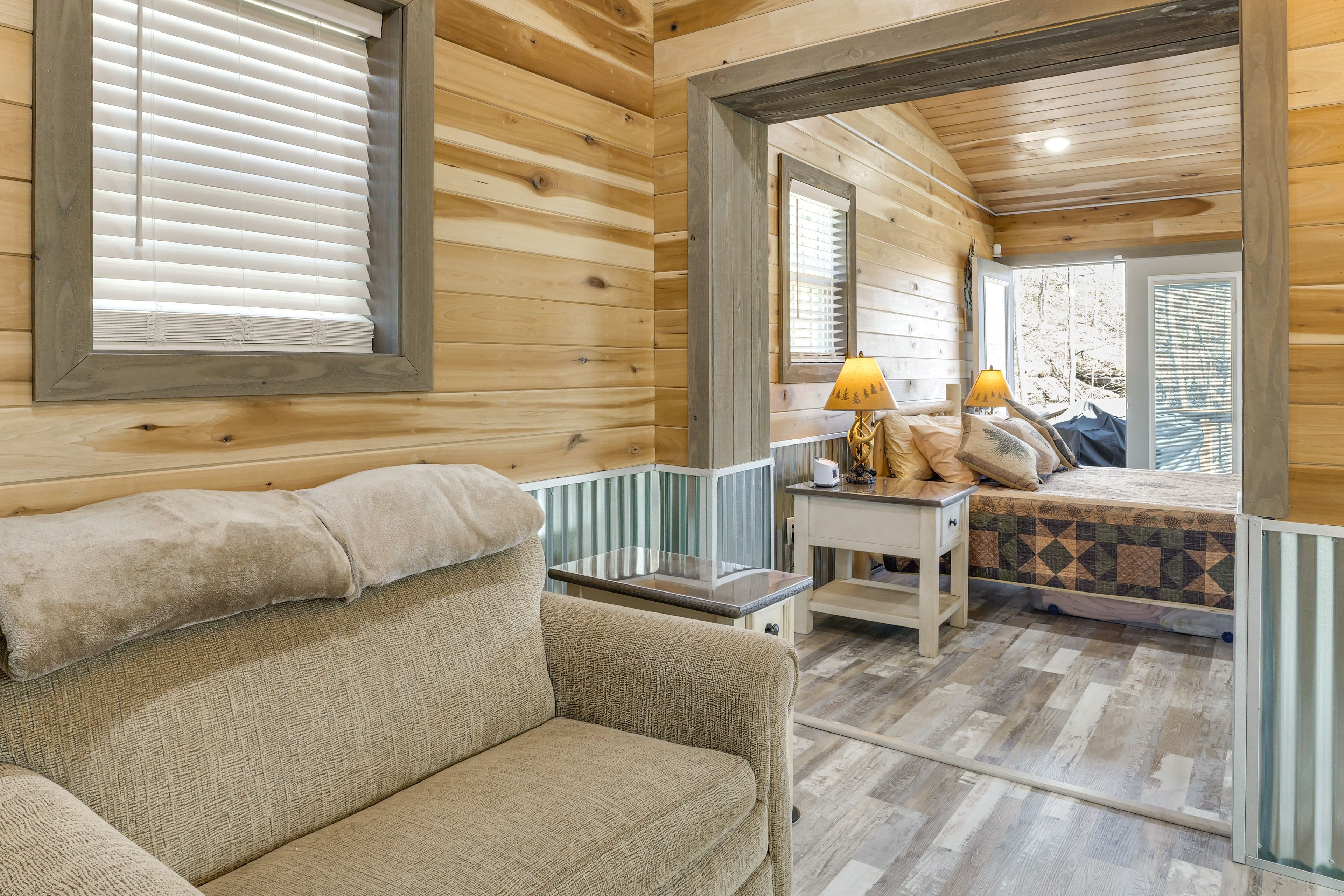 Seating Area | Queen Sleeper Sofa | Free WiFi | Mini-Split Heating & A/C