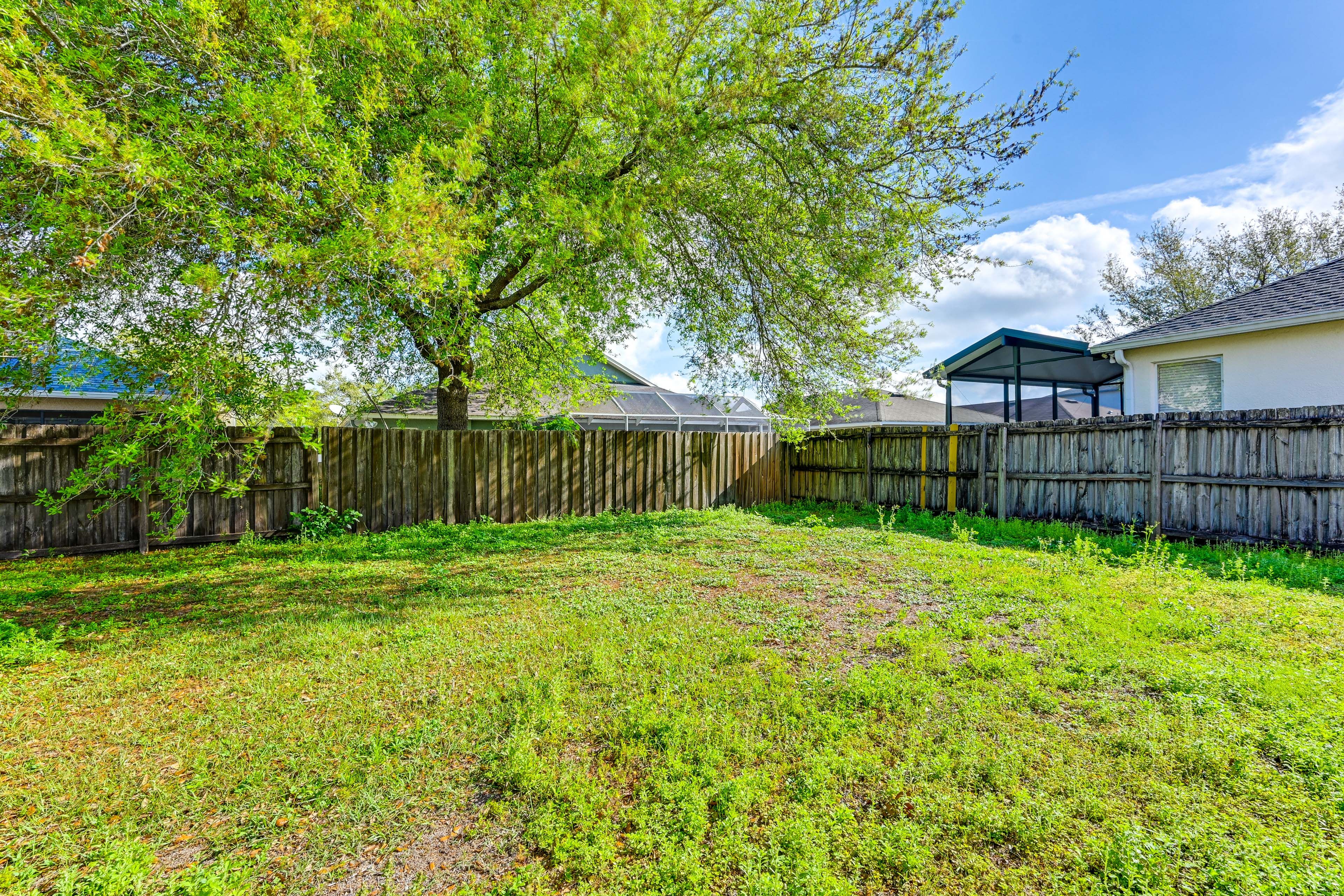 Private Backyard Area