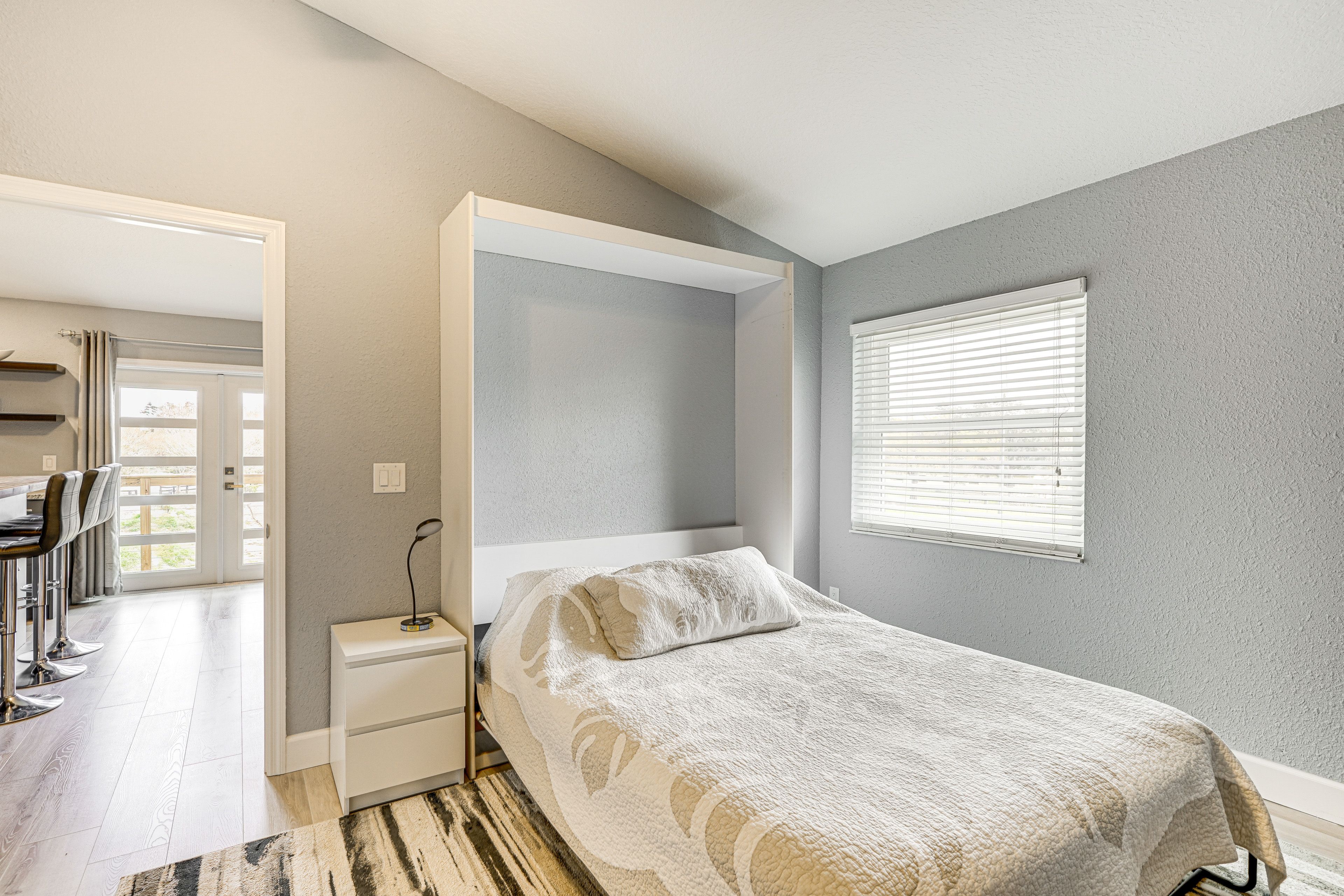 Bedroom 1 | Queen Murphy Bed | Desk